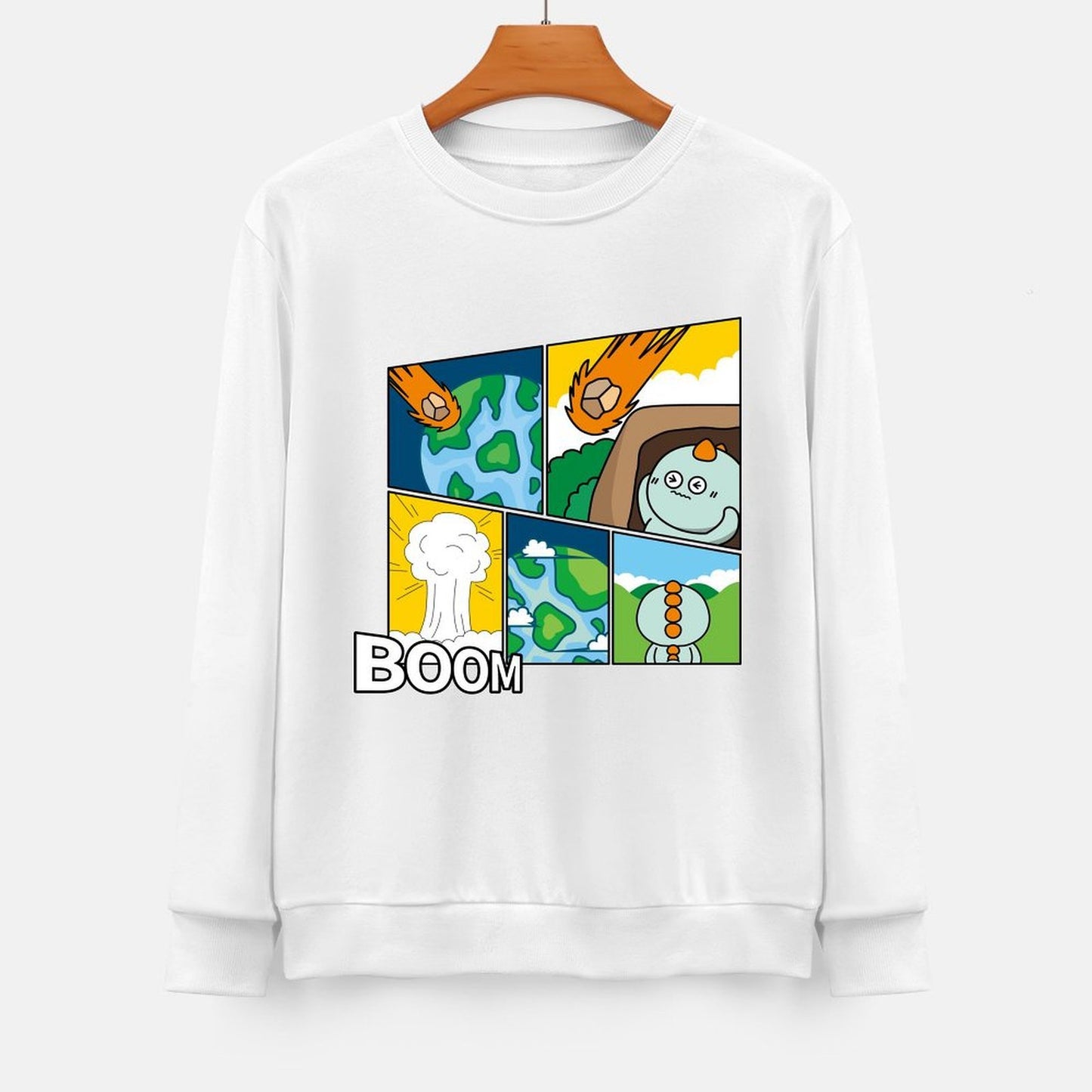 Front Patterned Long Sleeve TopSolid Ultra Durable