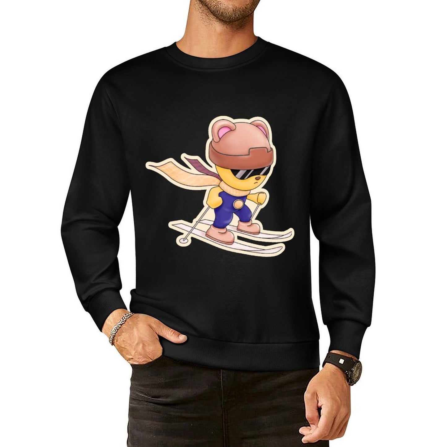IPIB 250g Crew Neck Long Sleeve Sweatshirt Front GraphicCrew Neck Long Sleeve Sweatshirt6000049-1