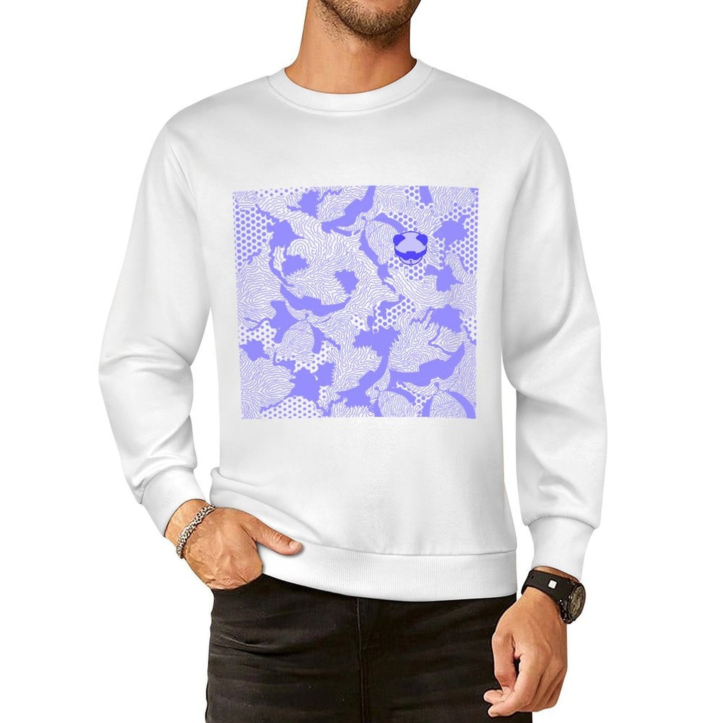 Long Sleeve With Front PatternOn-Demand Batch-Printed