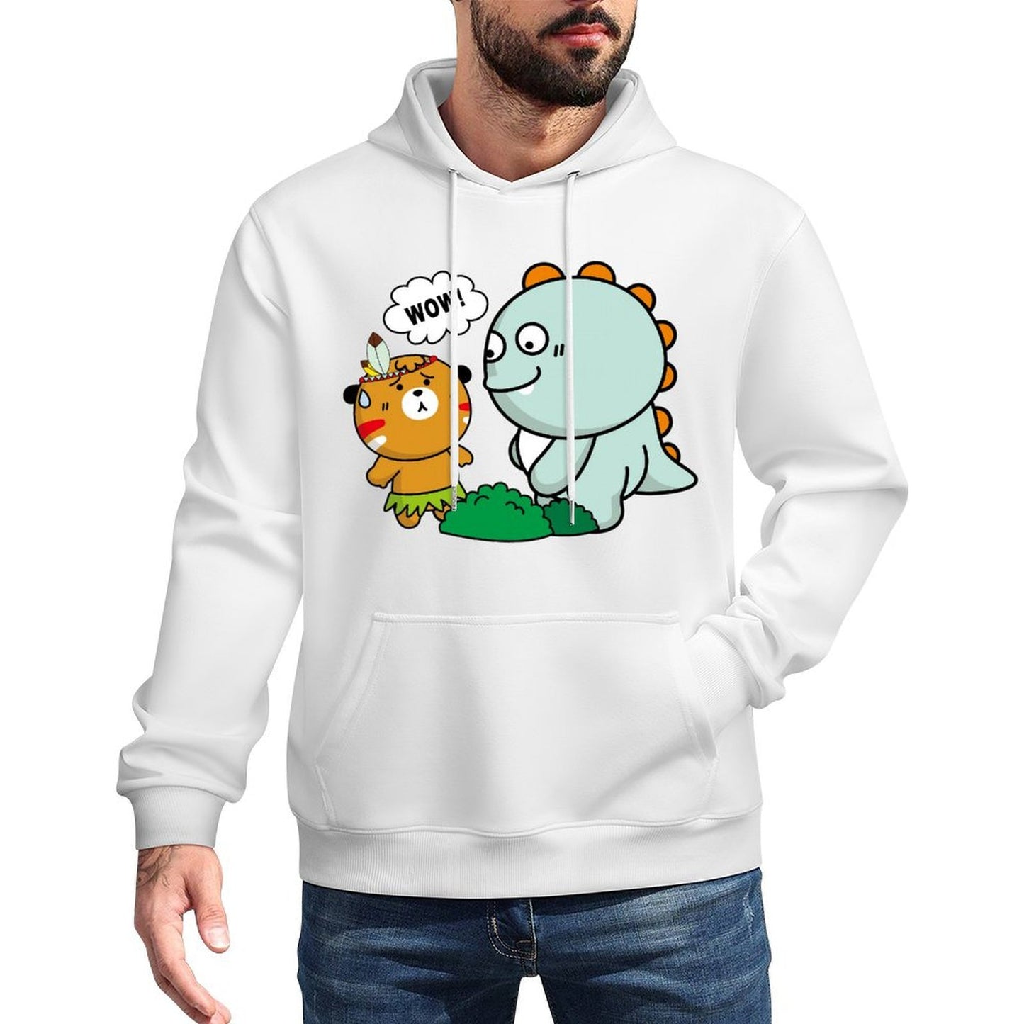 IPBR 250g Hooded Pocket Sweatshirt Front GraphicMen's Hooded  Sweatshirt4000384