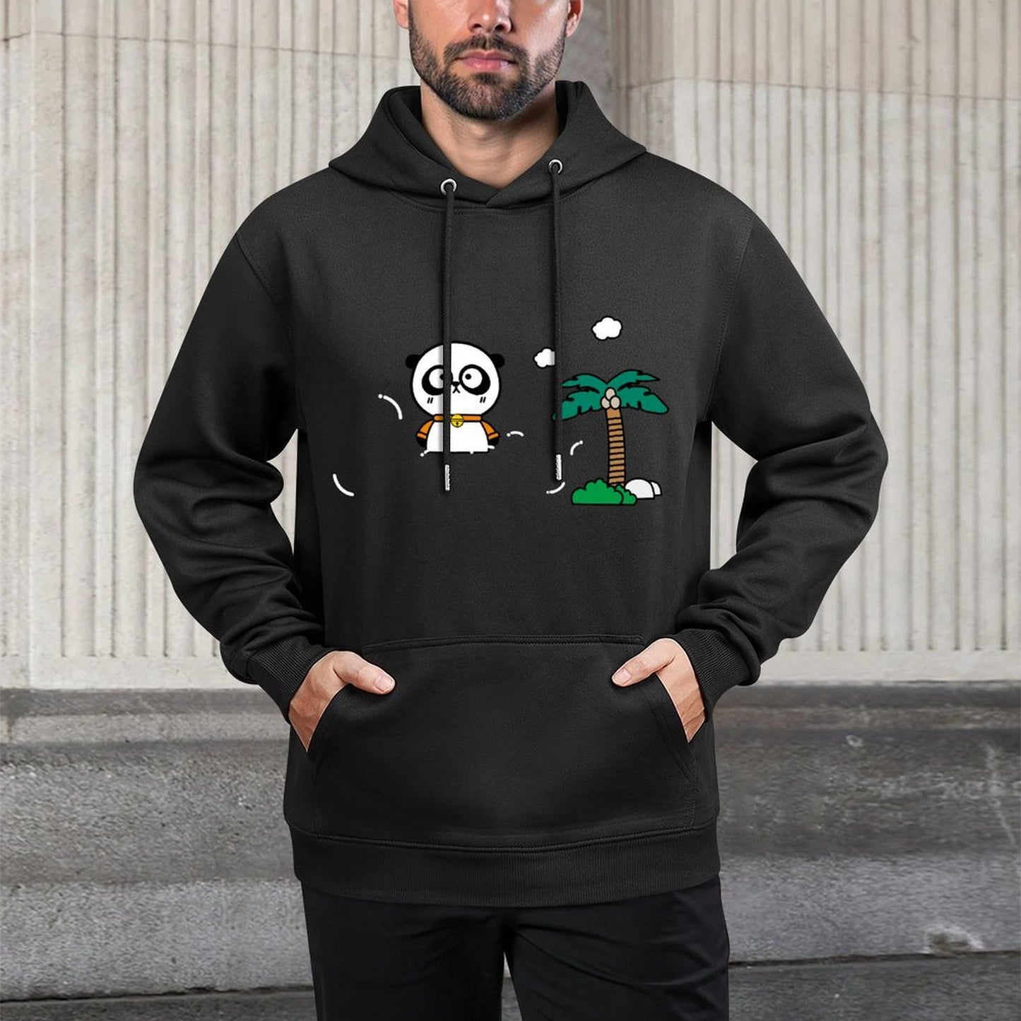 Front Graphic HoodiesMidweight Shrink-Resistant