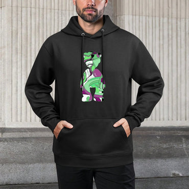 IPIB 250g Hooded Pocket Sweatshirt Front GraphicMen's Hooded  Sweatshirt6000046-6