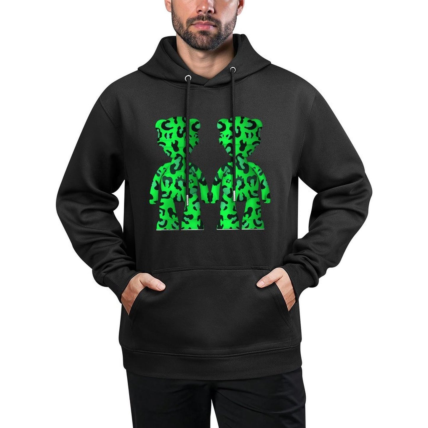 IPIB 250g Hooded Pocket Sweatshirt Front GraphicMen's Hooded  Sweatshirt6000081-3