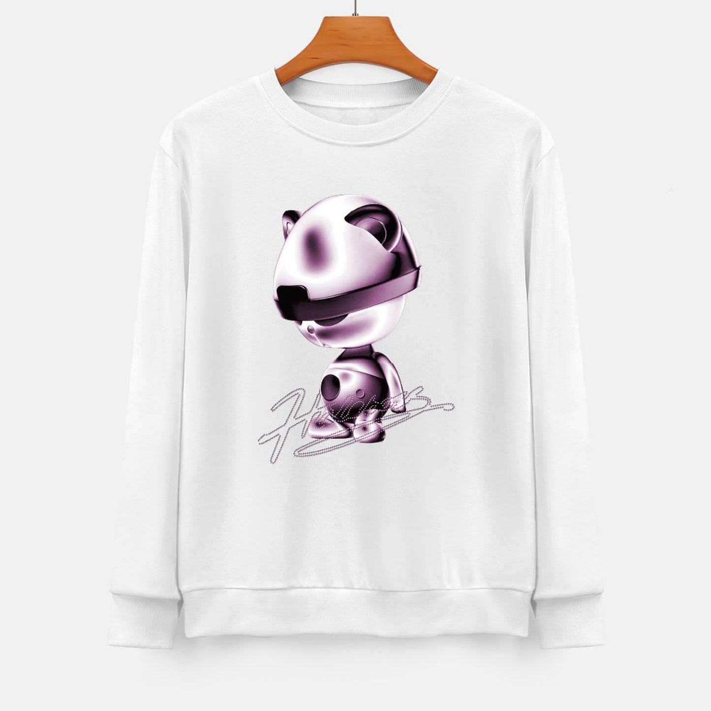 Long Sleeve With Front PatternEasy-Care Batch-Printed