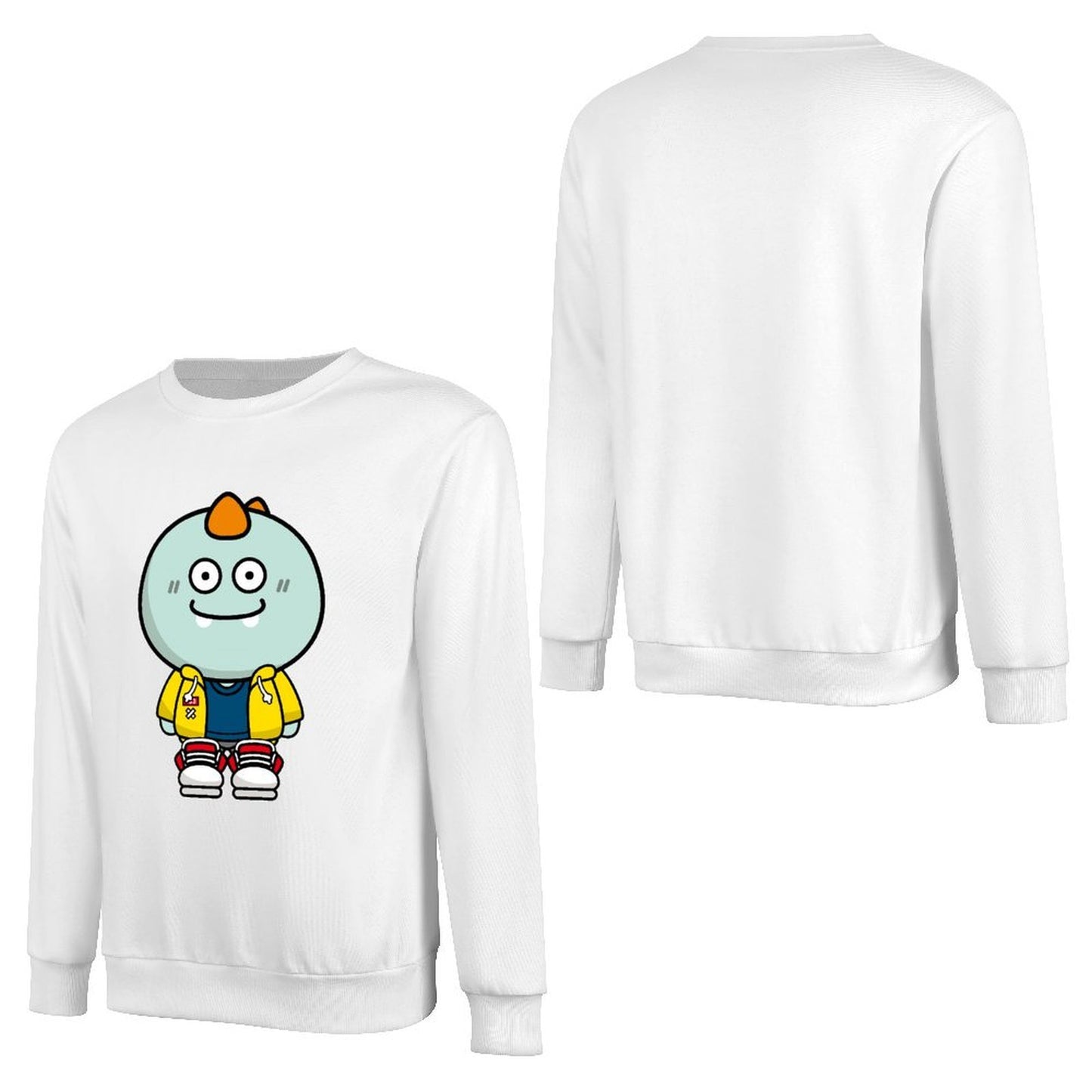 Front Patterned Long Sleeve TopPureStyle Basic