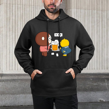 IPBR 250g Hooded Pocket Sweatshirt Front GraphicMen's Hooded  Sweatshirt4000759