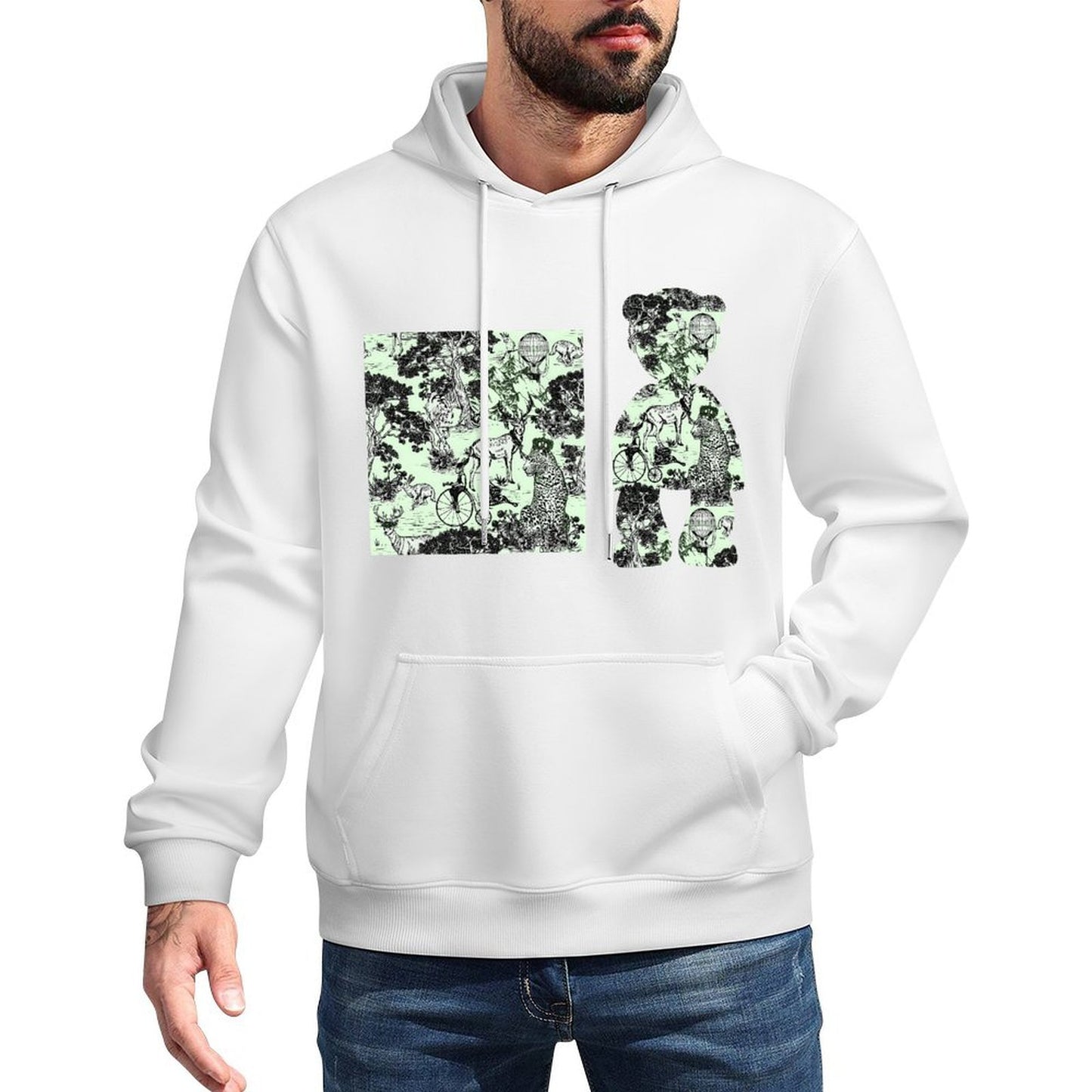 IPIB 250g Hooded Pocket Sweatshirt Front GraphicMen's Hooded  Sweatshirt6000100-5