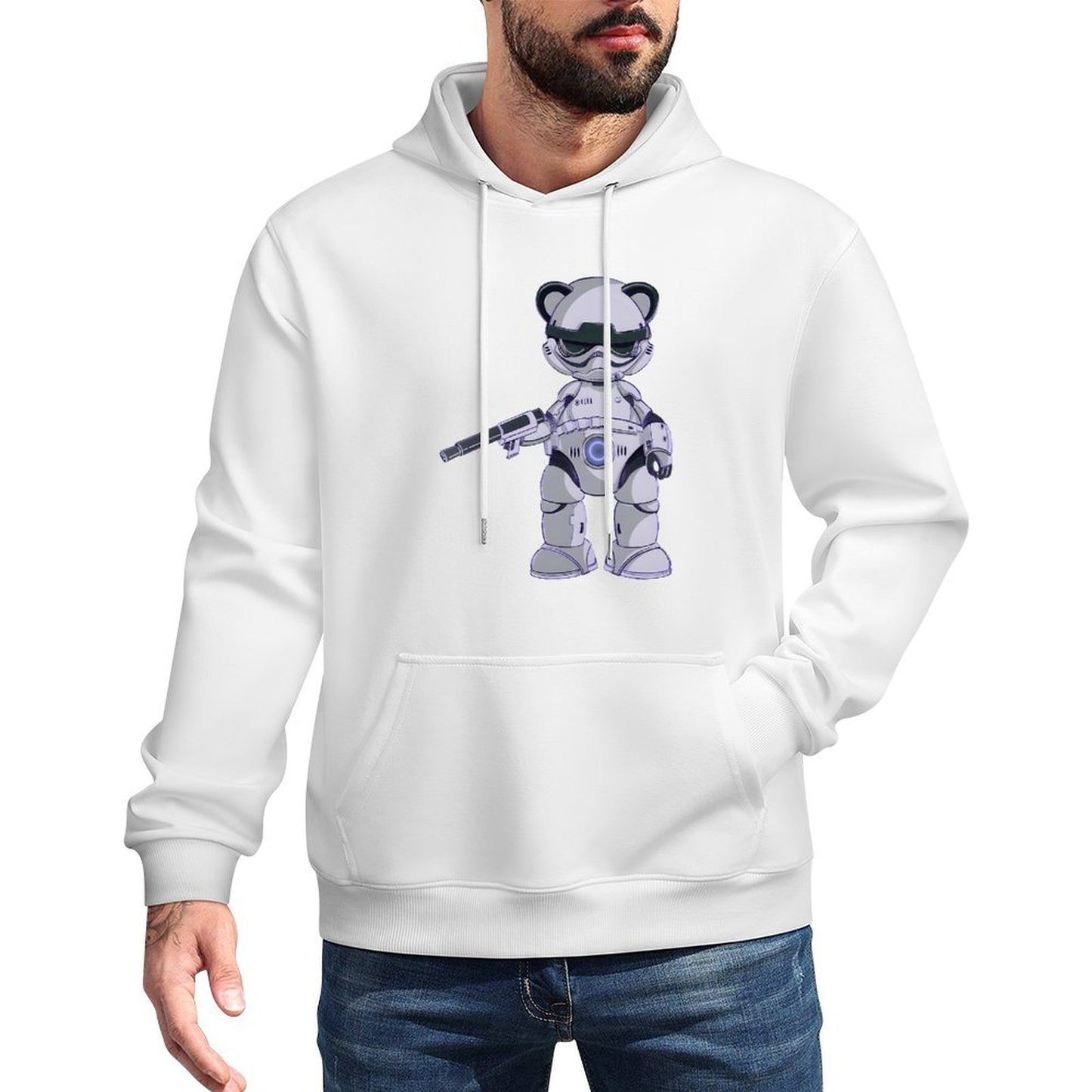 IPIB 250g Hooded Pocket Sweatshirt Front GraphicMen's Hooded  Sweatshirt6000060-4