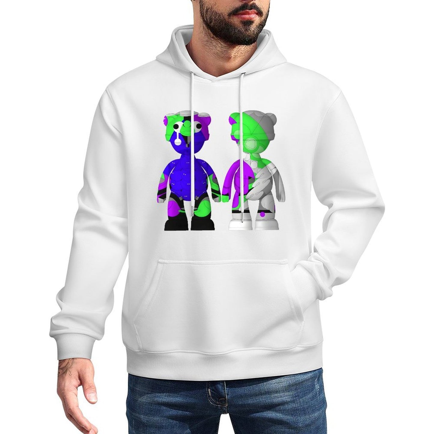IPIB 250g Hooded Pocket Sweatshirt Front GraphicMen's Hooded  Sweatshirt6000144-9
