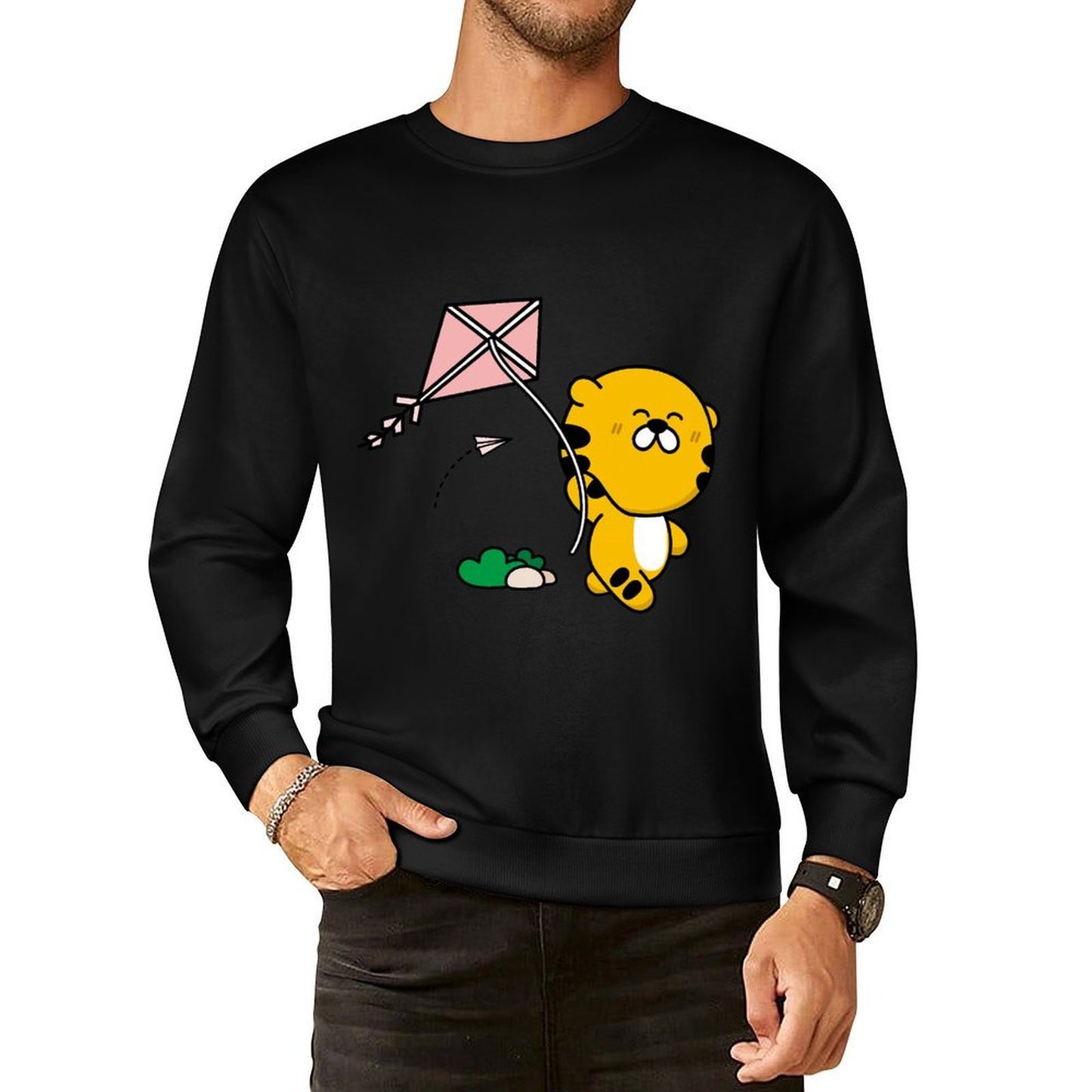 IPBR 250g Crew Neck Long Sleeve Sweatshirt Front GraphicCrew Neck Long Sleeve Sweatshirt4000001