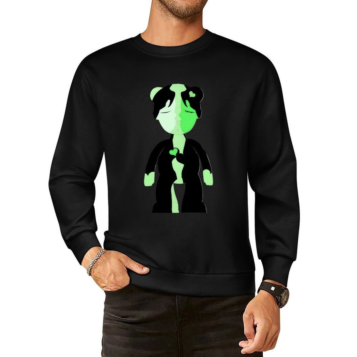 IPIB 250g Crew Neck Long Sleeve Sweatshirt Front GraphicCrew Neck Long Sleeve Sweatshirt6000087-6