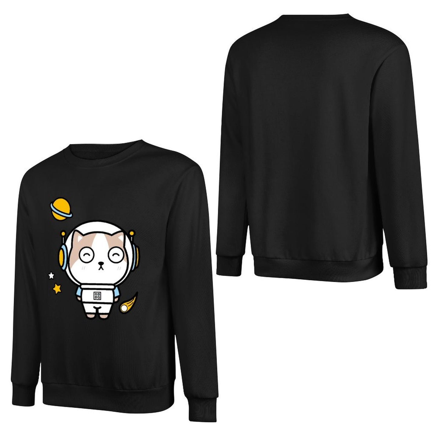 Front Patterned Long Sleeve TopTear-Resistant Eco-Conscious