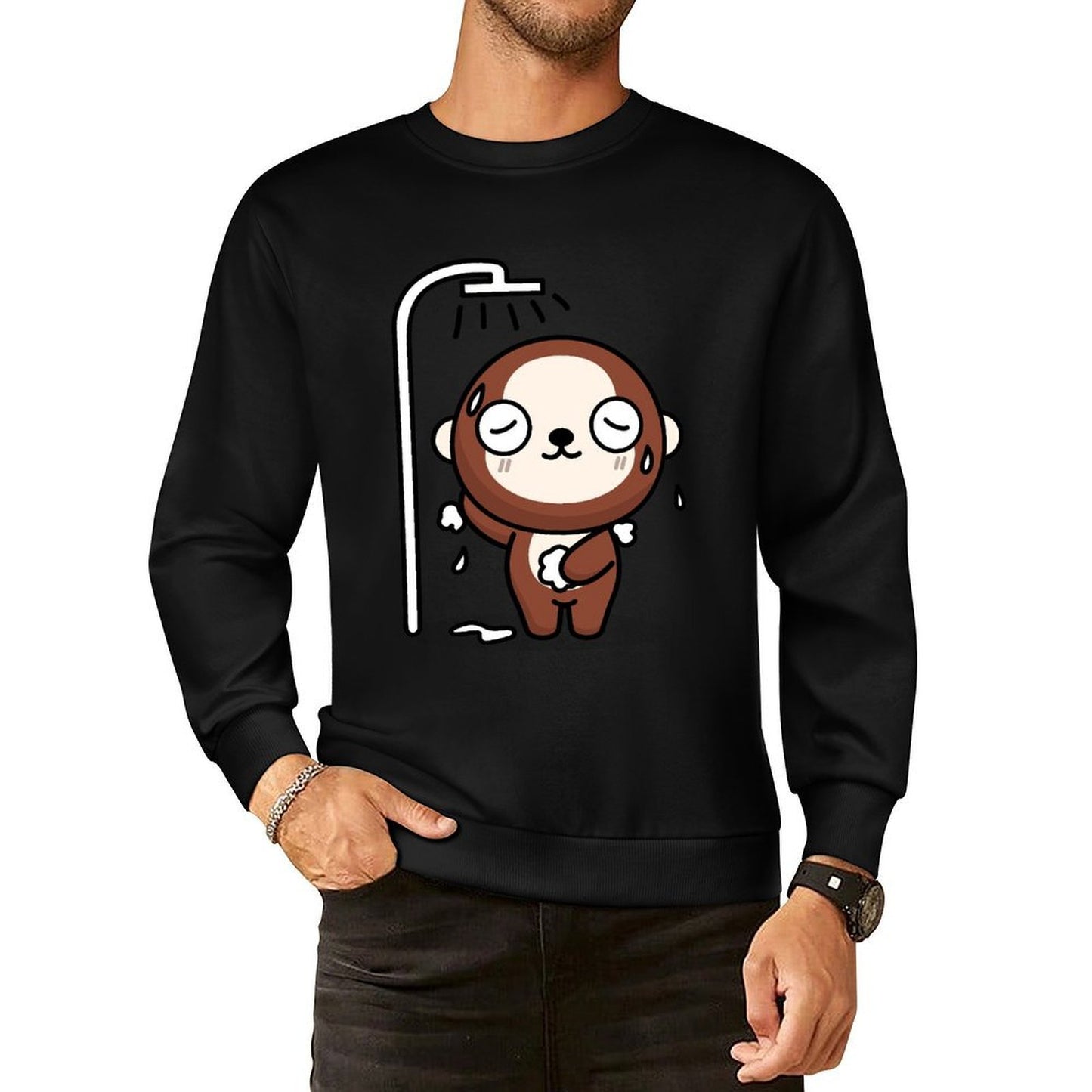 IPBR 250g Crew Neck Long Sleeve Sweatshirt Front GraphicCrew Neck Long Sleeve Sweatshirt4000234