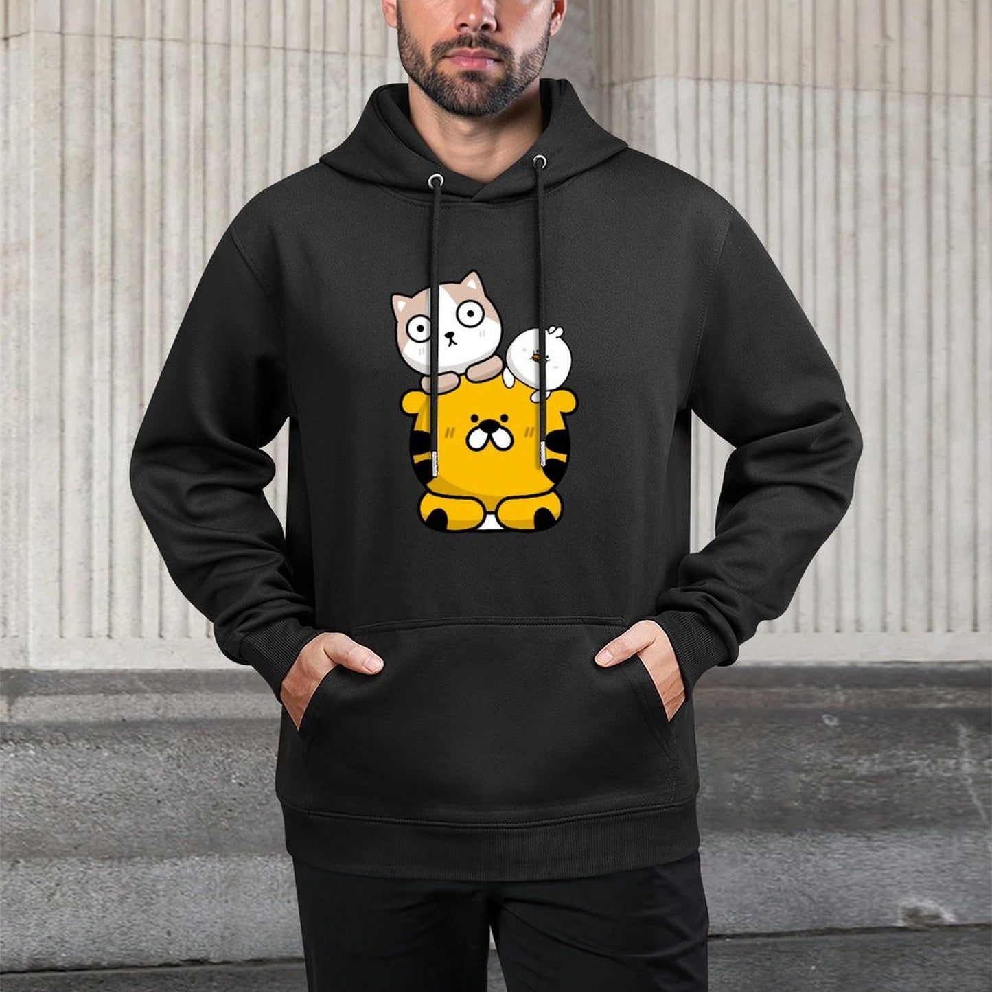IPBR 250g Hooded Pocket Sweatshirt Front GraphicMen's Hooded  Sweatshirt4001312