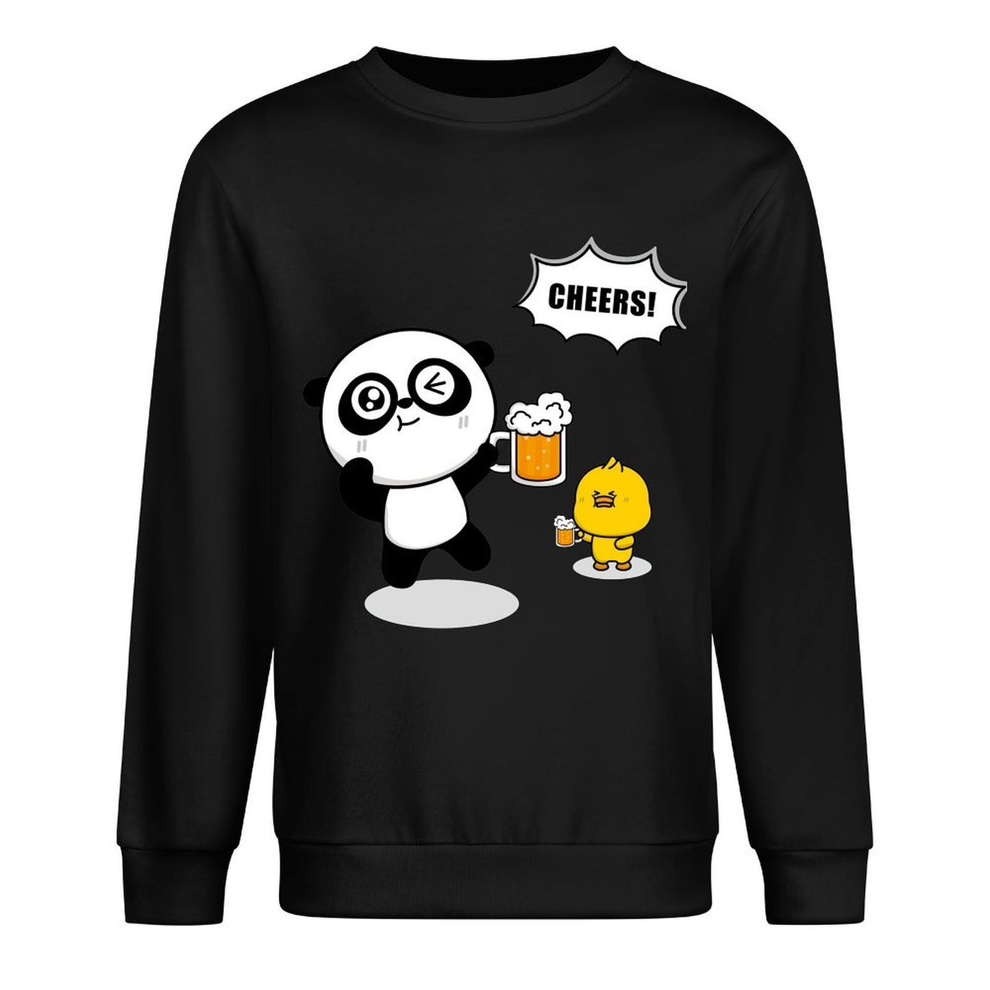 Front Patterned Long Sleeve TopSmoothWear Breathable