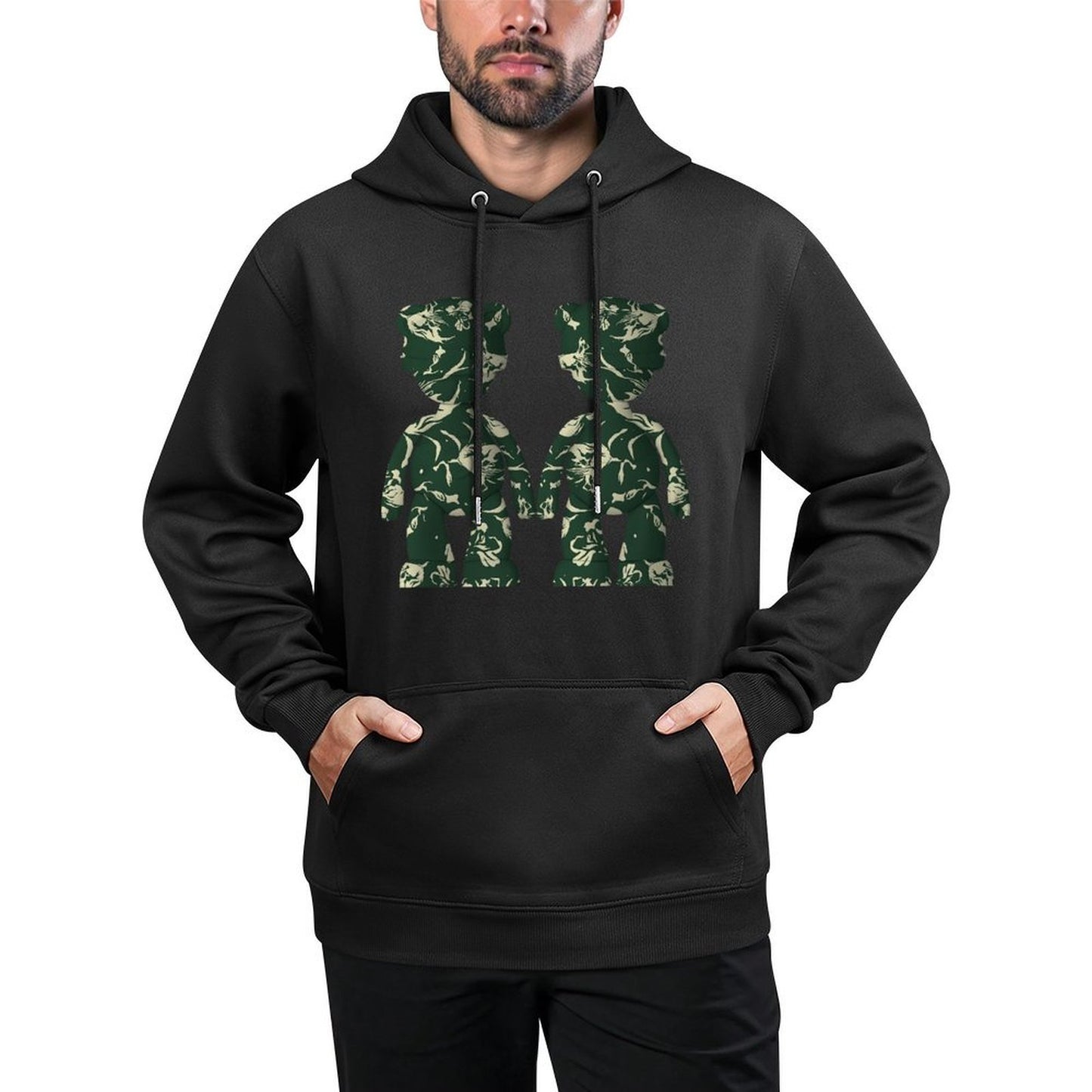 IPIB 250g Hooded Pocket Sweatshirt Front GraphicMen's Hooded  Sweatshirt6000083-4