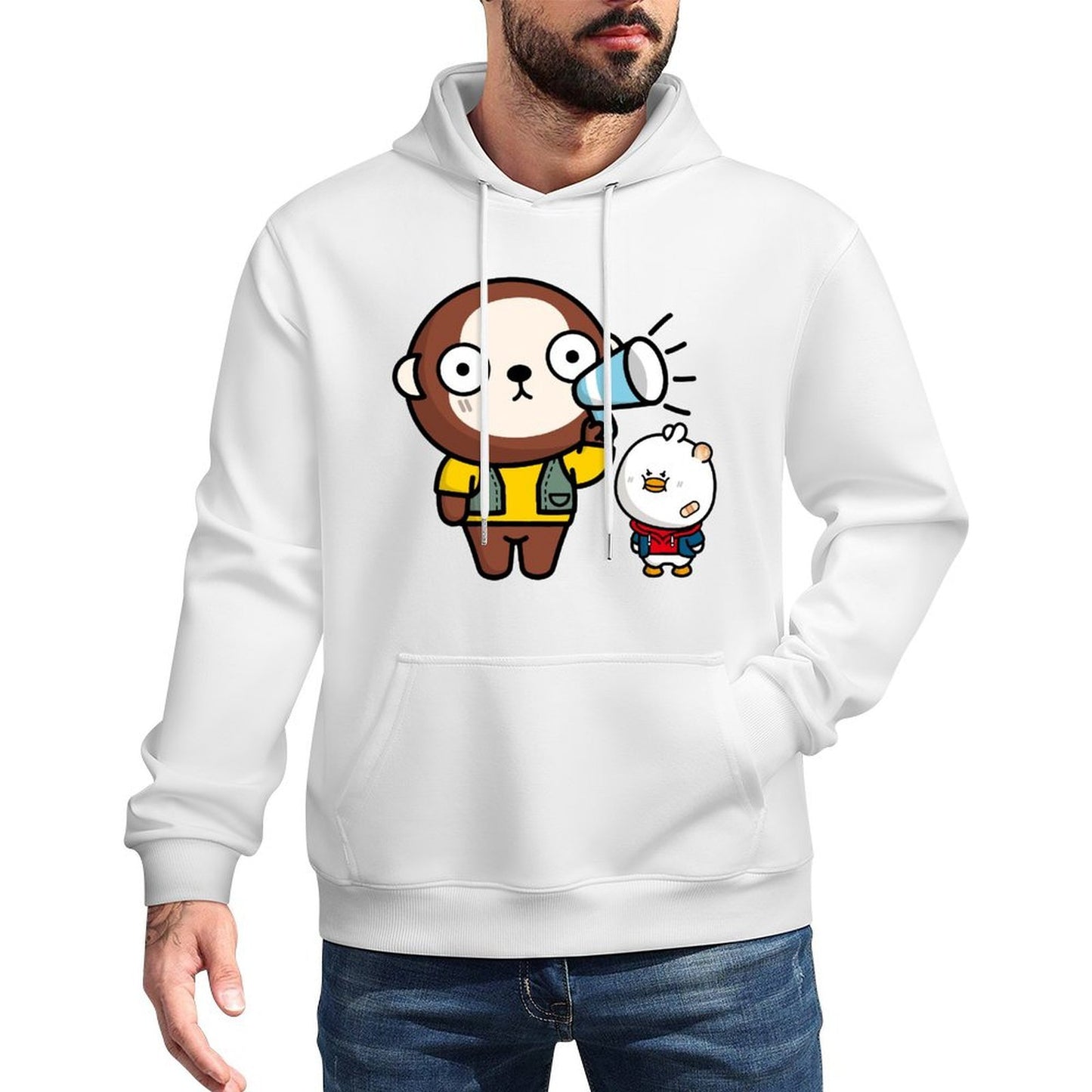 Oversized Casual Front Graphic Hoodies