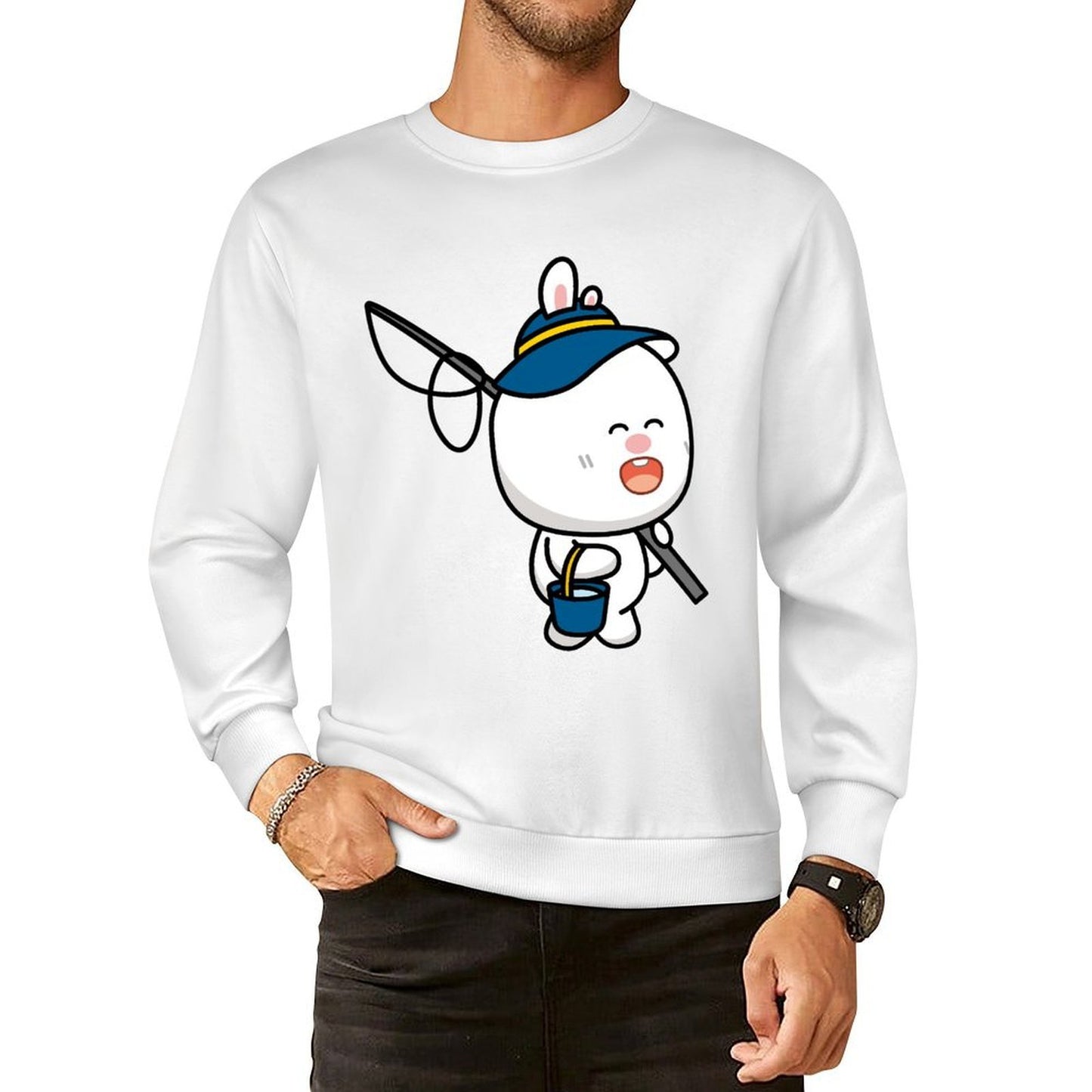 Front Patterned Long Sleeve TopTrueComfort Smooth