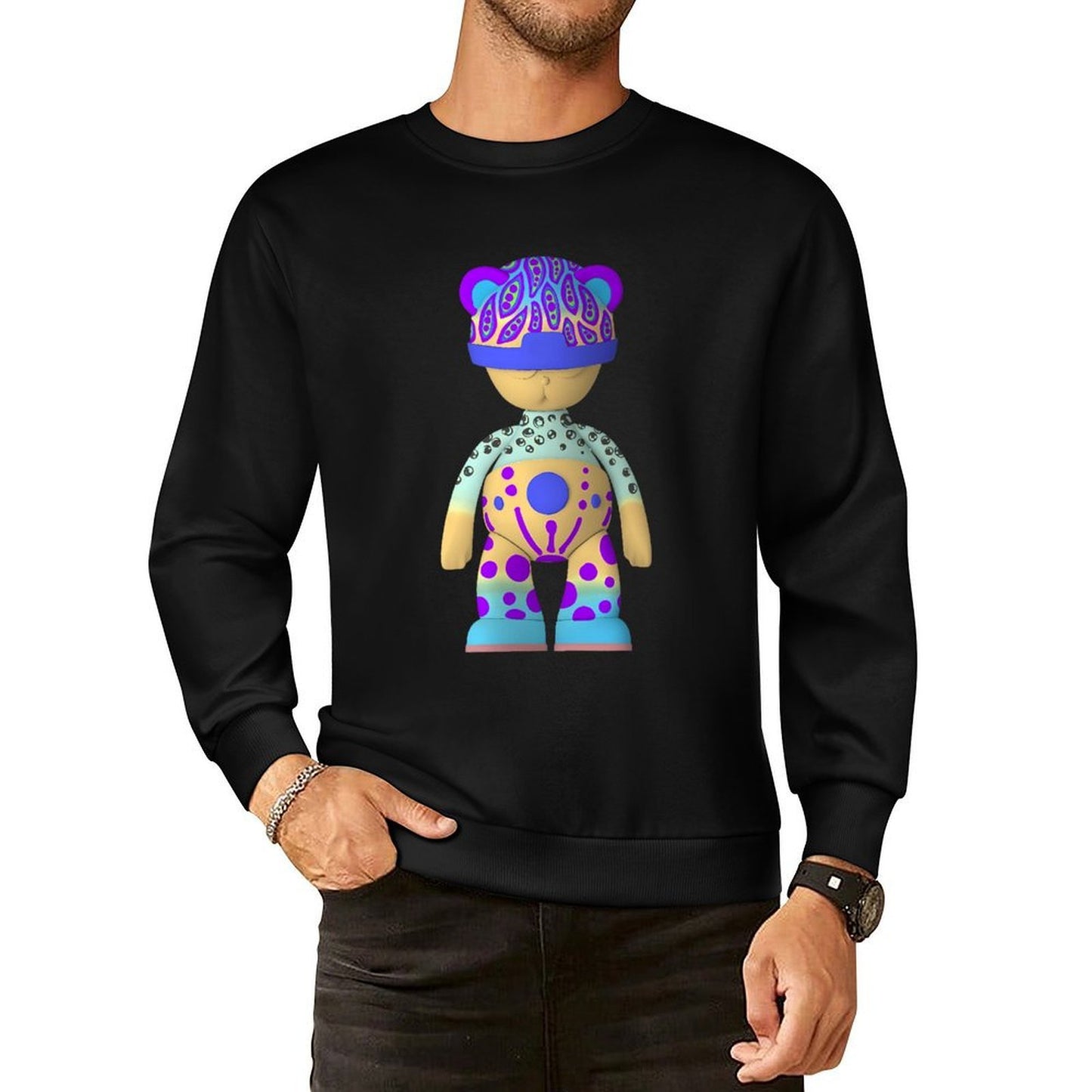 IPIB 250g Crew Neck Long Sleeve Sweatshirt Front GraphicCrew Neck Long Sleeve Sweatshirt6000102-4