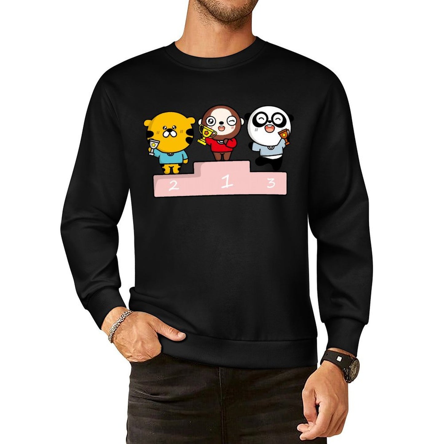 IPBR 250g Crew Neck Long Sleeve Sweatshirt Front GraphicCrew Neck Long Sleeve Sweatshirt4000858