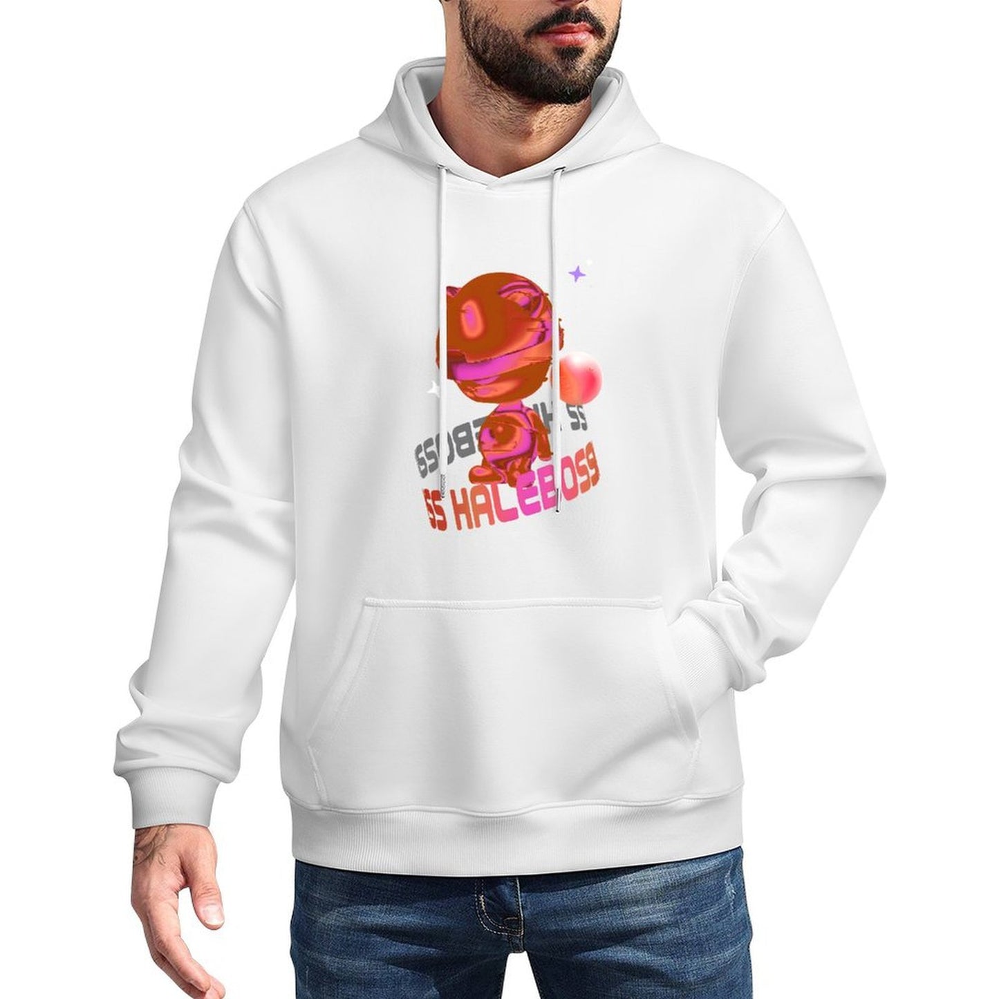 IPIB 250g Hooded Pocket Sweatshirt Front GraphicMen's Hooded  Sweatshirt6000017-5