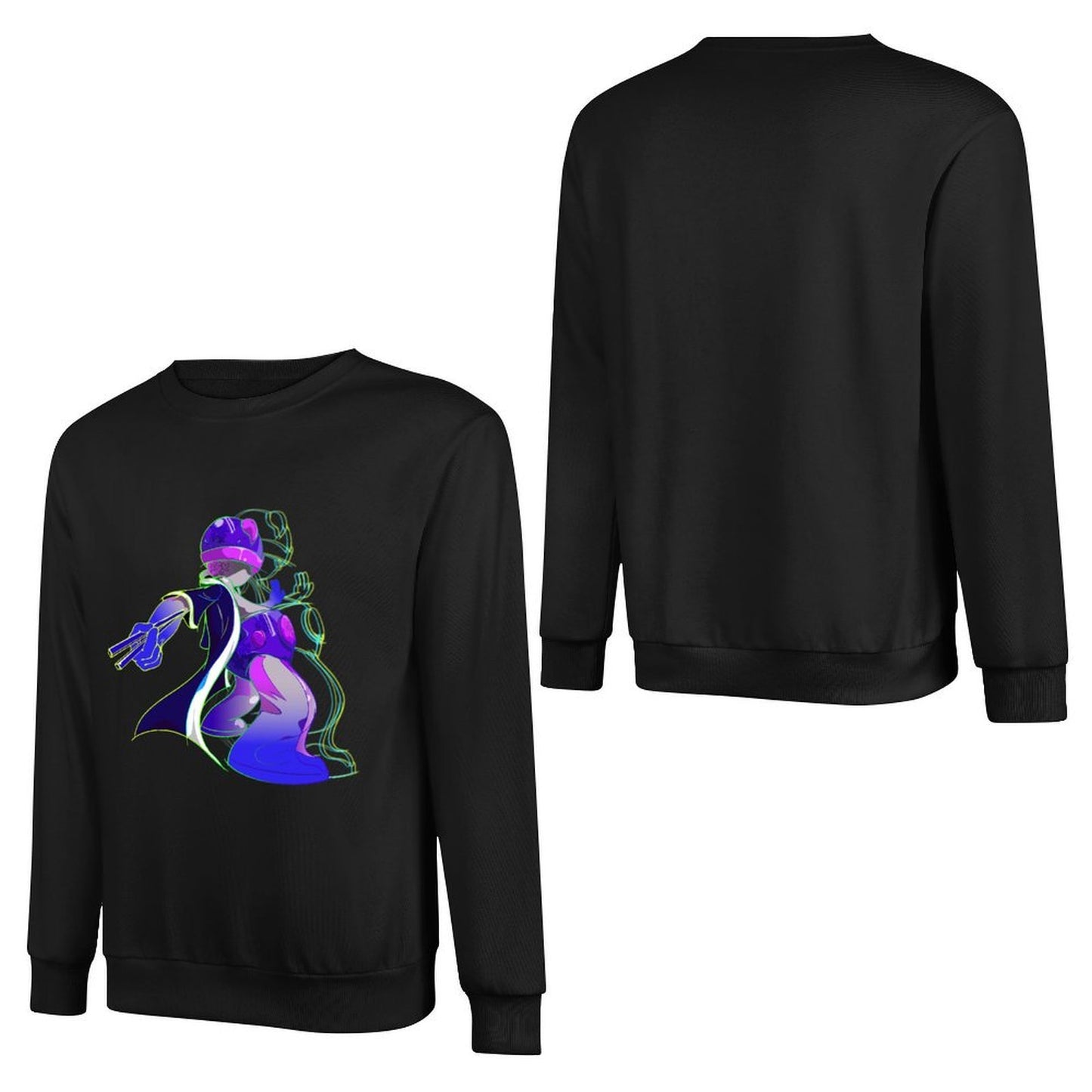 IPIB 250g Crew Neck Long Sleeve Sweatshirt Front GraphicCrew Neck Long Sleeve Sweatshirt6000009-3