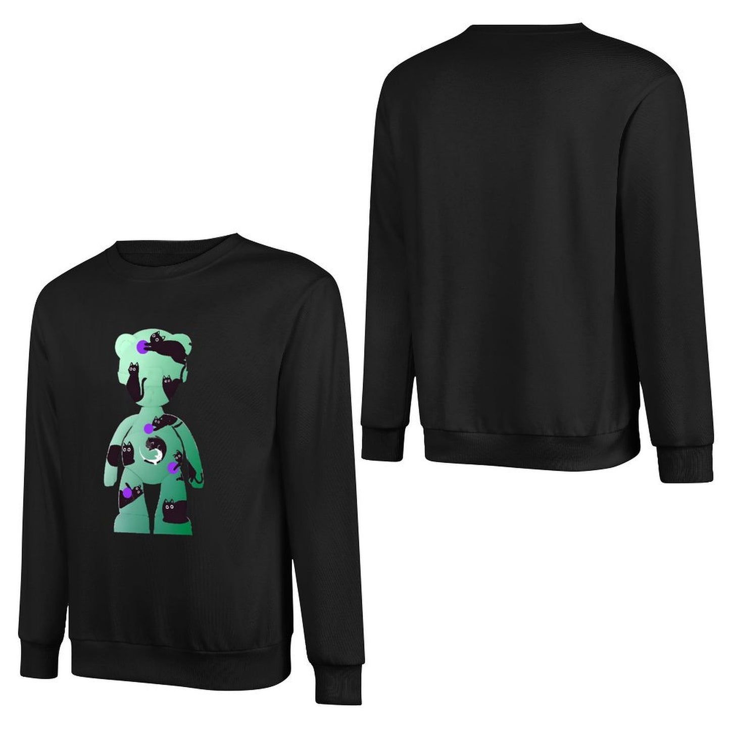 IPIB 250g Crew Neck Long Sleeve Sweatshirt Front GraphicCrew Neck Long Sleeve Sweatshirt6000135-6