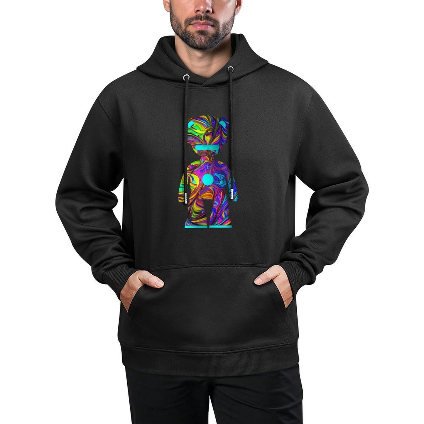 IPIB 250g Hooded Pocket Sweatshirt Front GraphicMen's Hooded  Sweatshirt6000114-3