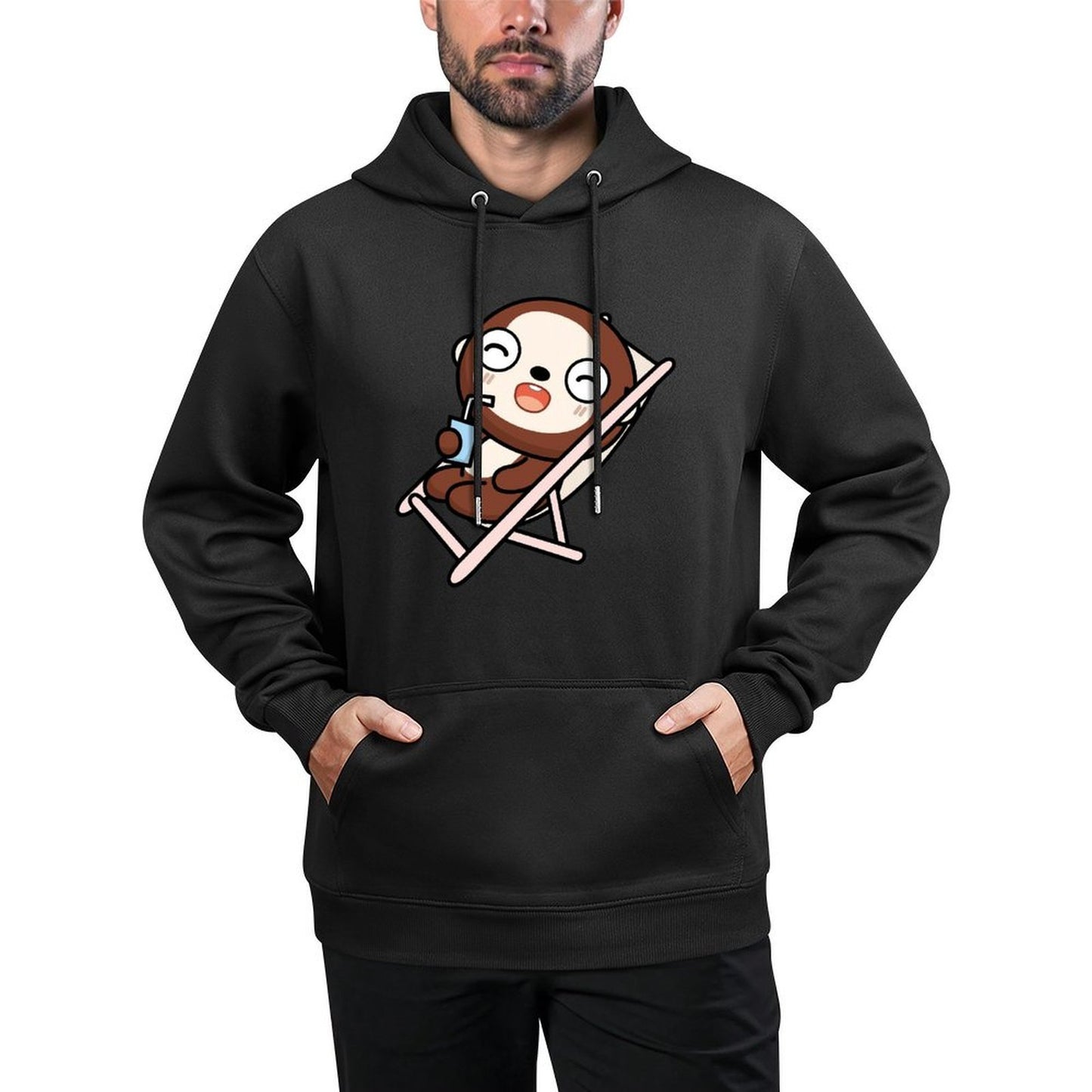 IPBR 250g Hooded Pocket Sweatshirt Front GraphicMen's Hooded  Sweatshirt4000233