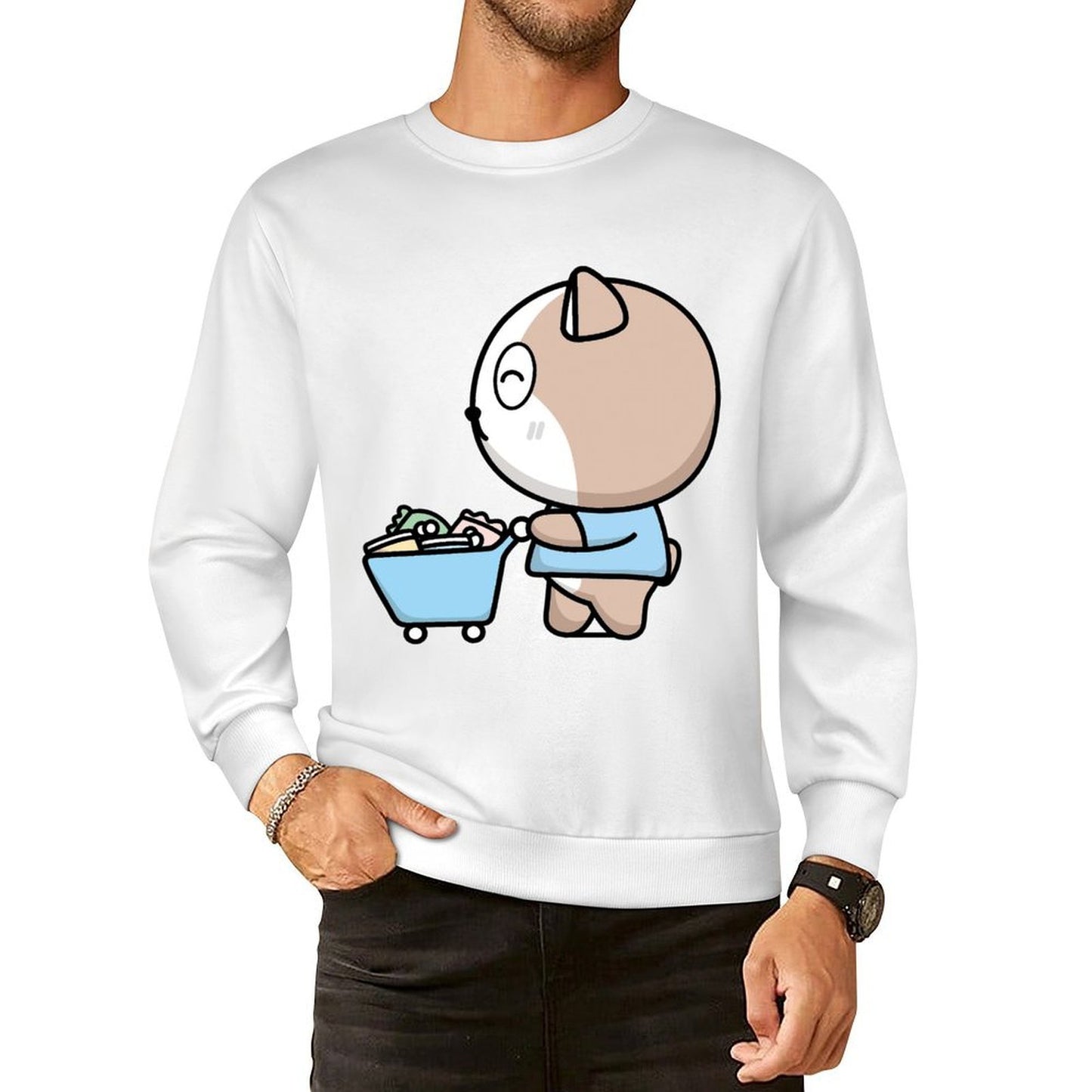 Front Patterned Long Sleeve TopHigh-Quality Outdoor