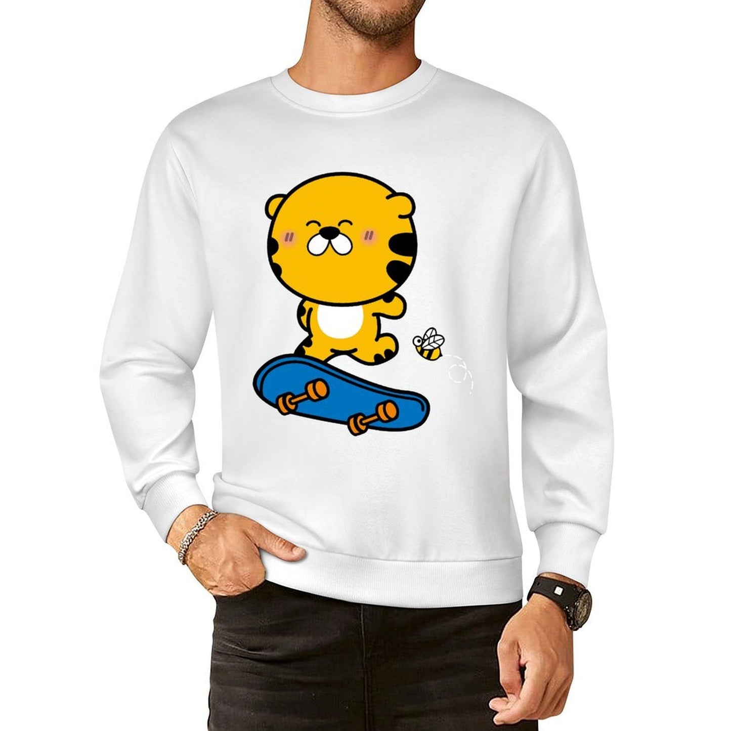 Front Patterned Long Sleeve TopEssential SoftWear