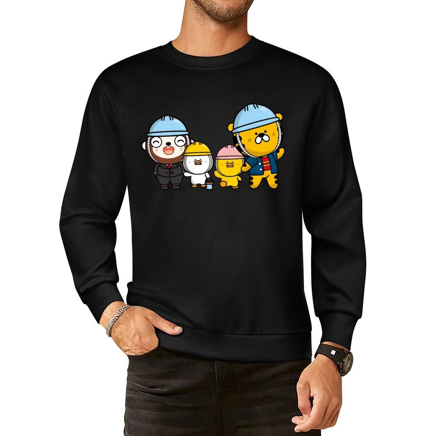 IPBR 250g Crew Neck Long Sleeve Sweatshirt Front GraphicCrew Neck Long Sleeve Sweatshirt4001081