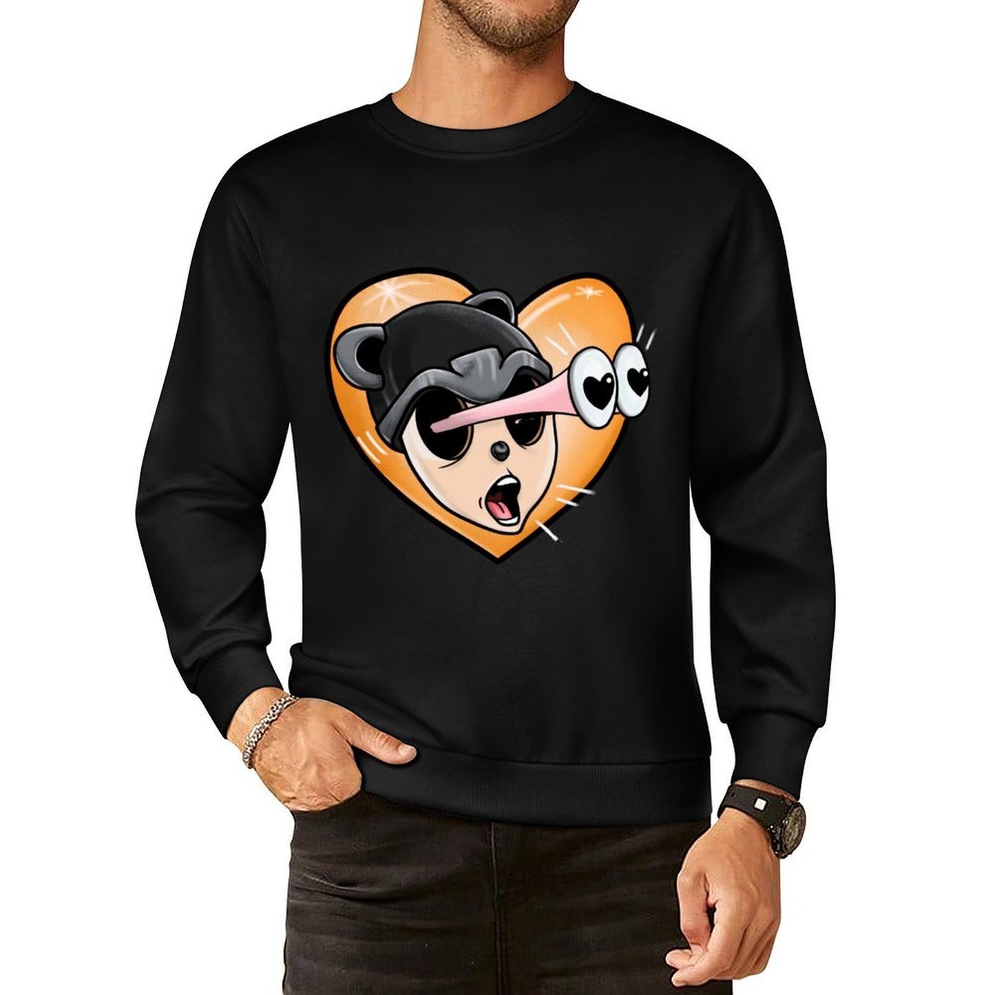 IPIB 250g Crew Neck Long Sleeve Sweatshirt Front GraphicCrew Neck Long Sleeve Sweatshirt6000048-2