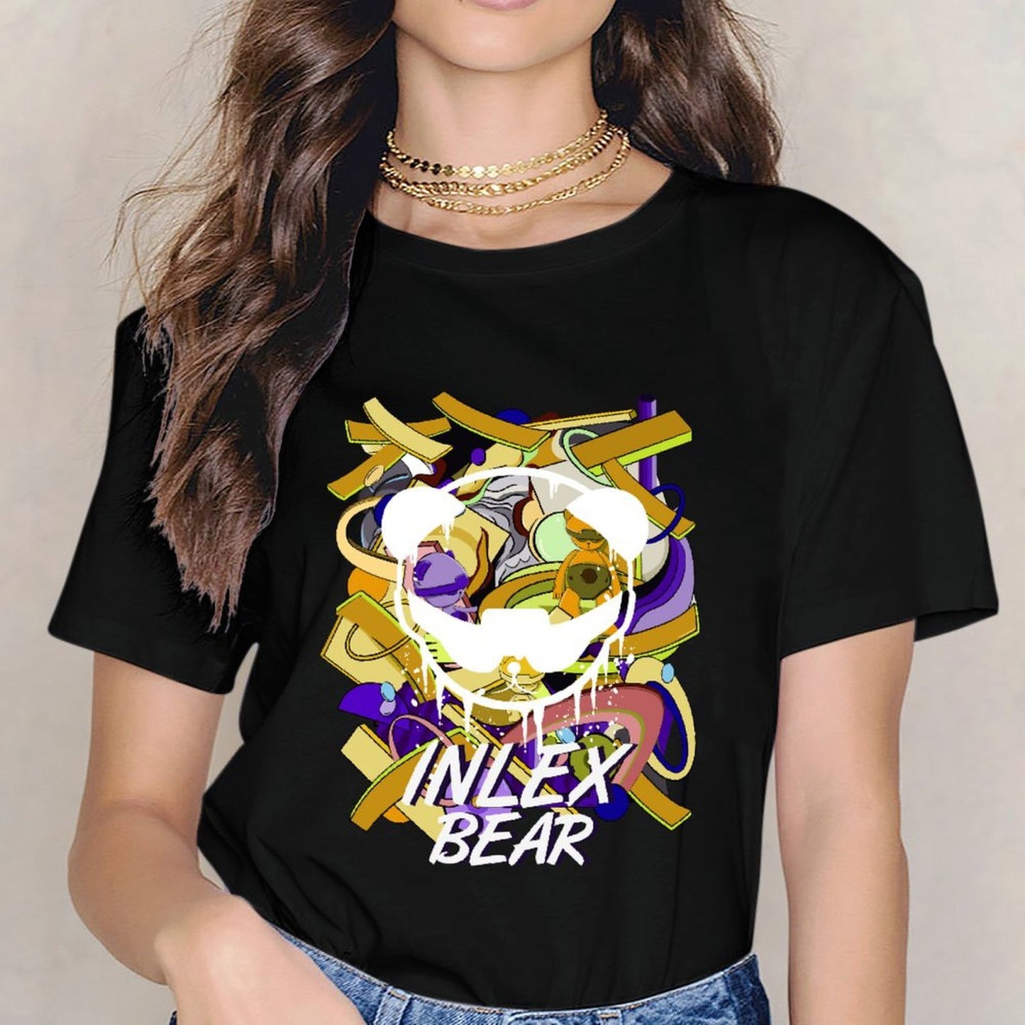 Inlex Bear T-shirtsPrinting ComfortFit T-Shirt
