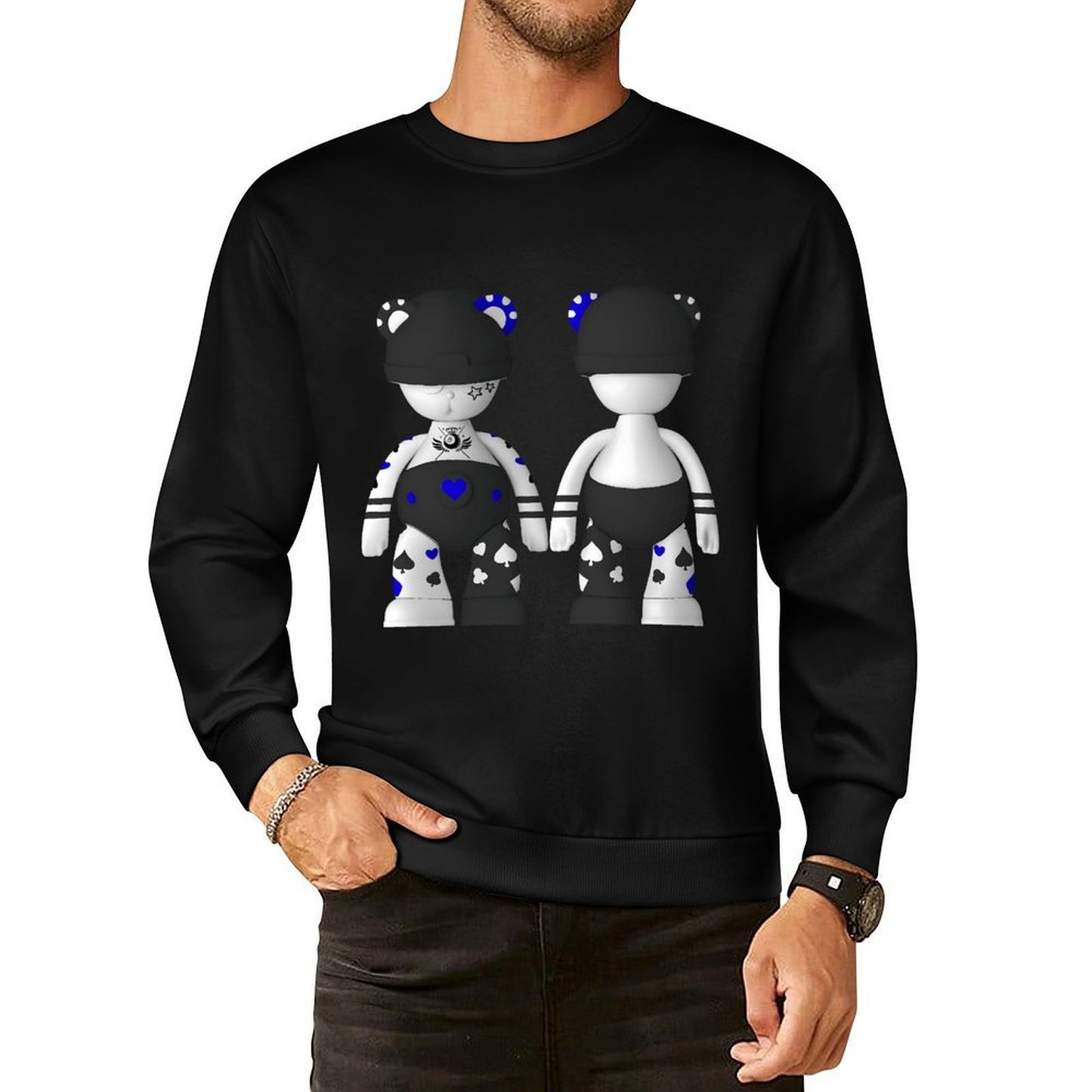IPIB 250g Crew Neck Long Sleeve Sweatshirt Front GraphicCrew Neck Long Sleeve Sweatshirt6000094-4