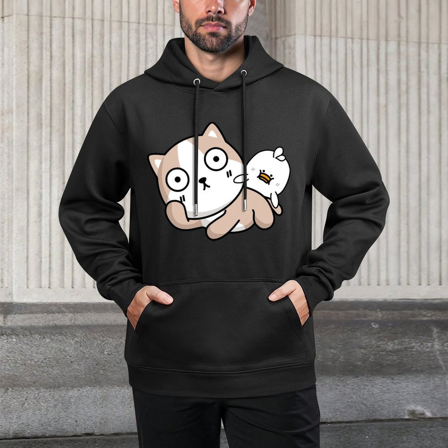 IPBR 250g Hooded Pocket Sweatshirt Front GraphicMen's Hooded  Sweatshirt4000393