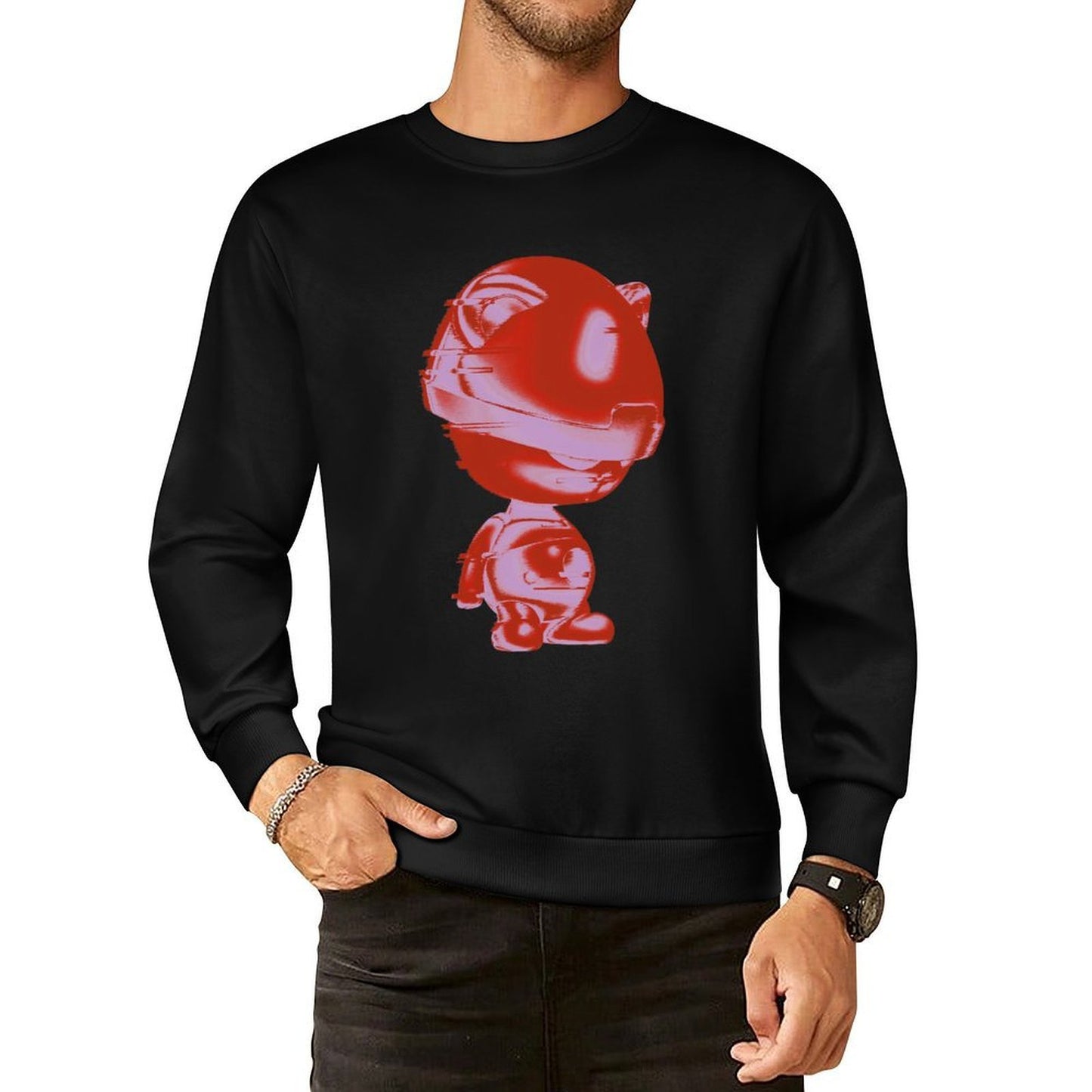 IPIB 250g Crew Neck Long Sleeve Sweatshirt Front GraphicCrew Neck Long Sleeve Sweatshirt6000020-2