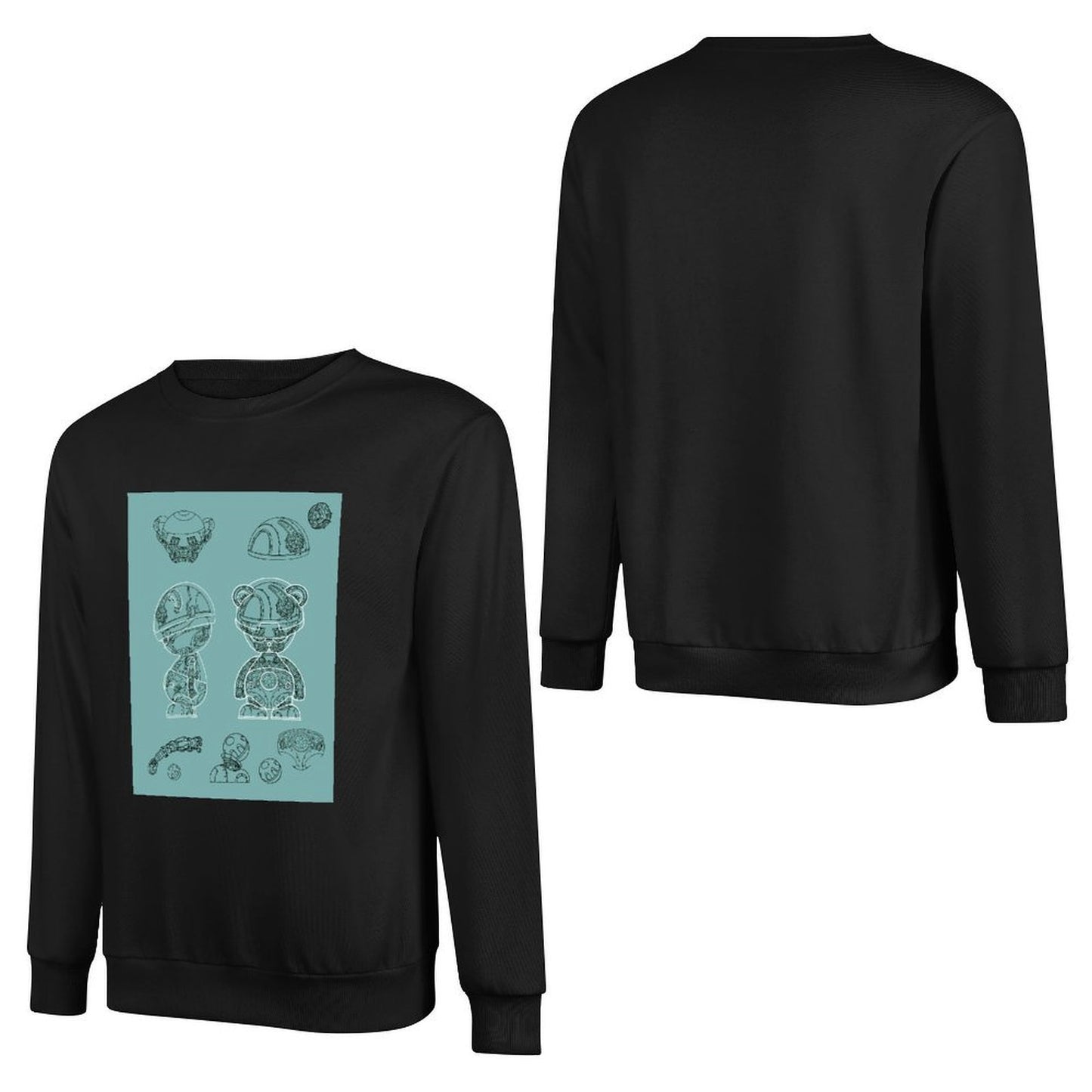 IPIB 250g Crew Neck Long Sleeve Sweatshirt Front GraphicCrew Neck Long Sleeve Sweatshirt6000008-4