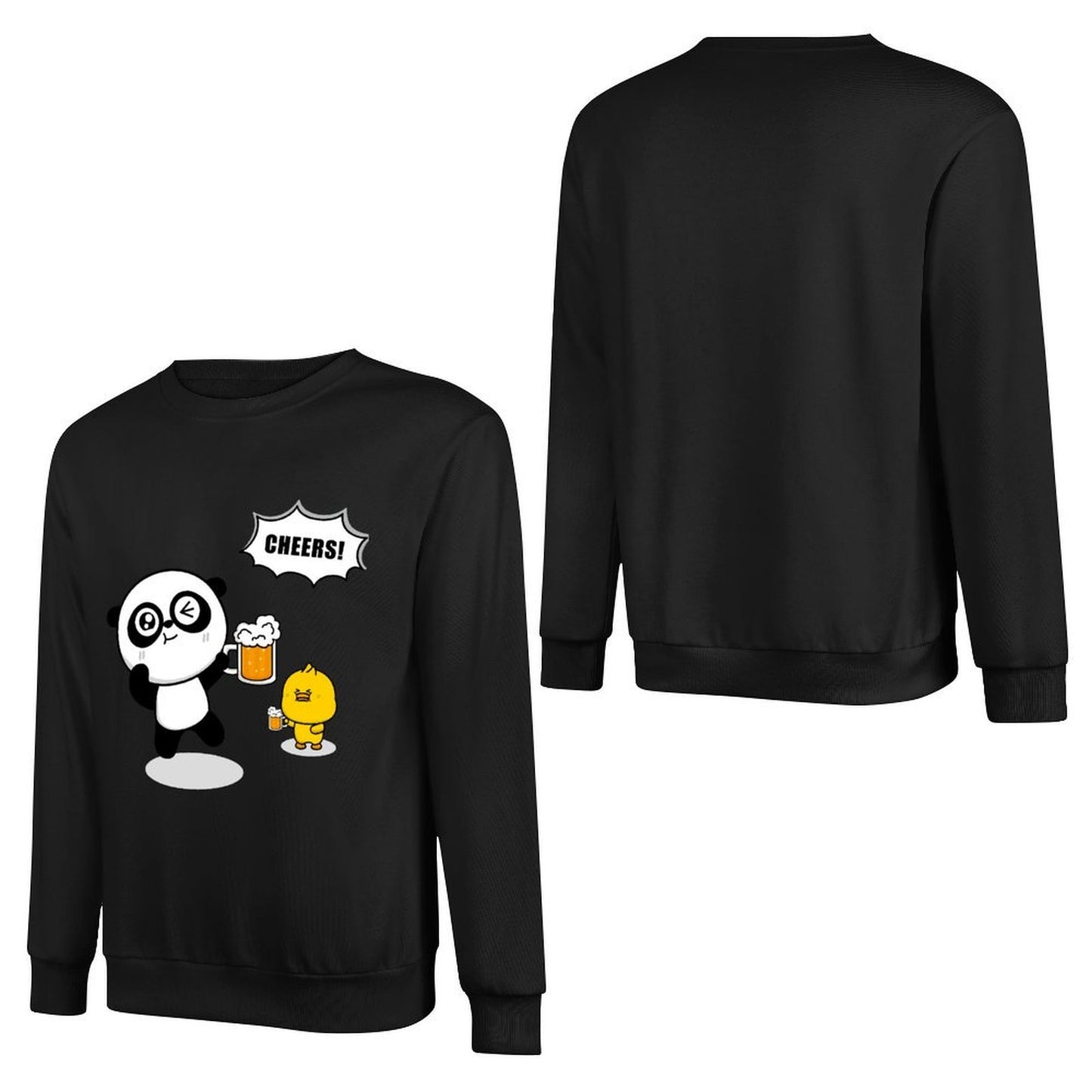 Front Patterned Long Sleeve TopSmoothWear Breathable