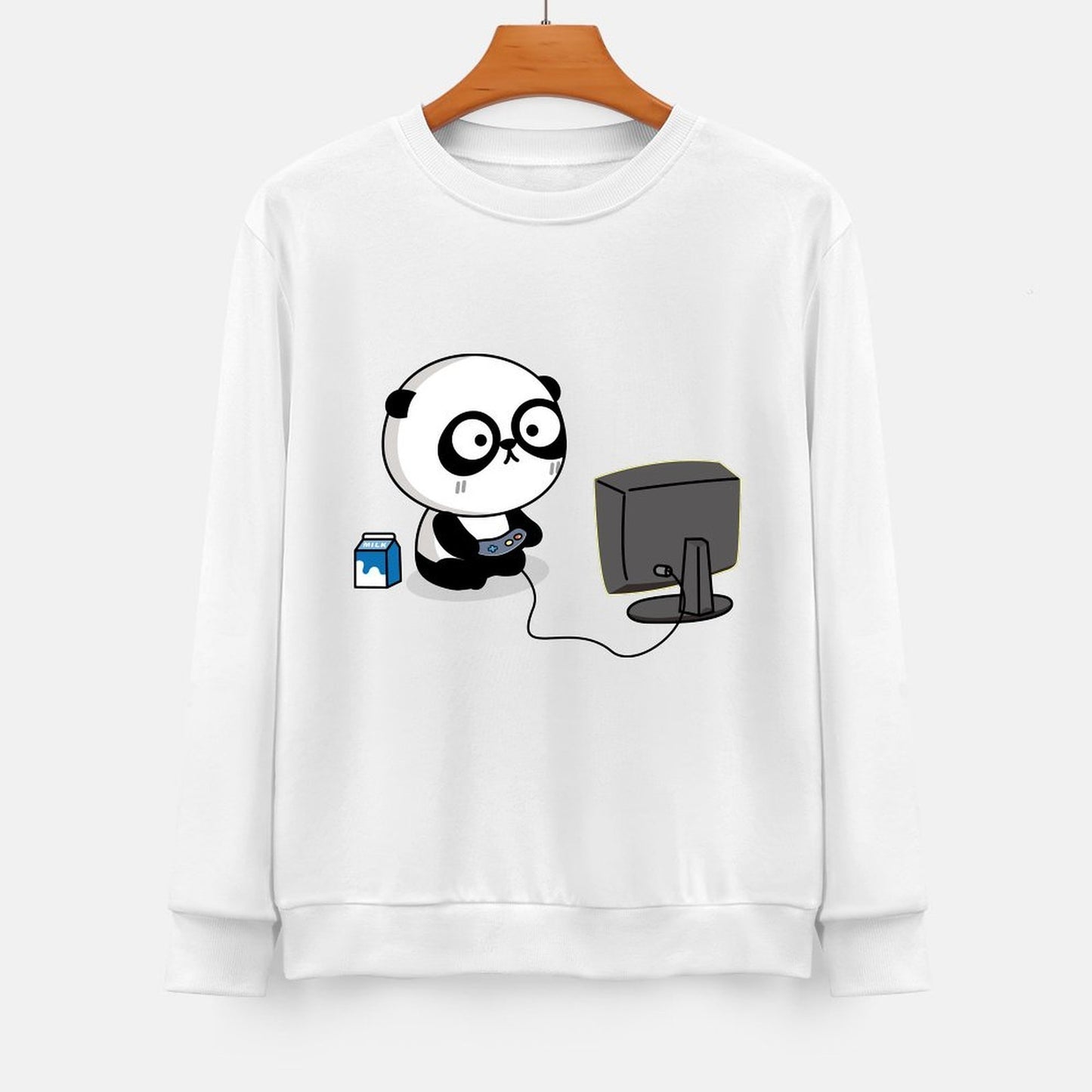 Front Patterned Long Sleeve TopCasual RegularFit