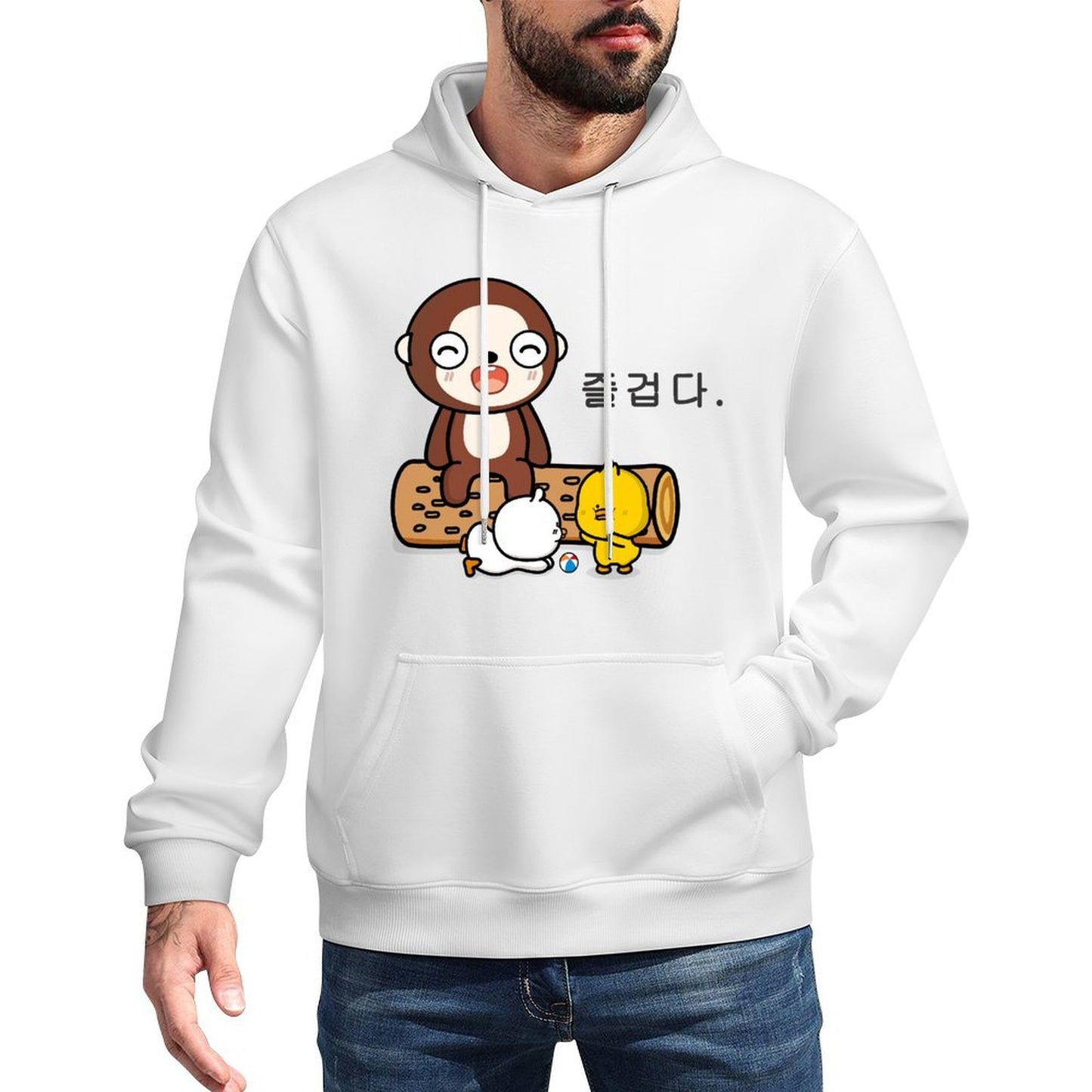 IPBR 250g Hooded Pocket Sweatshirt Front GraphicMen's Hooded  Sweatshirt4001004