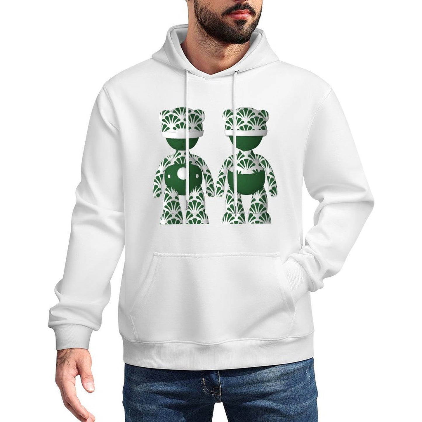 IPIB 250g Hooded Pocket Sweatshirt Front GraphicMen's Hooded  Sweatshirt6000096-2