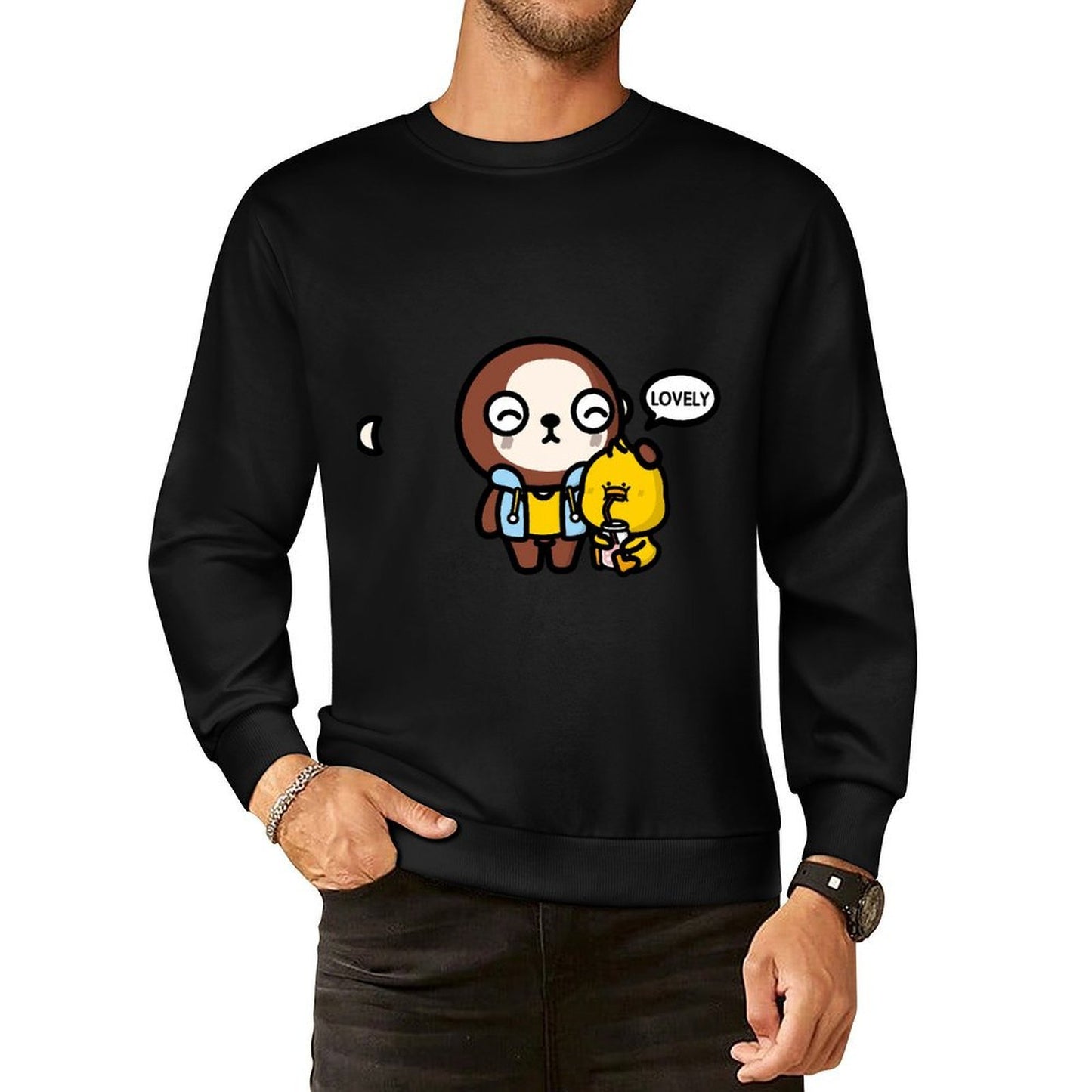IPBR 250g Crew Neck Long Sleeve Sweatshirt Front GraphicCrew Neck Long Sleeve Sweatshirt4001238