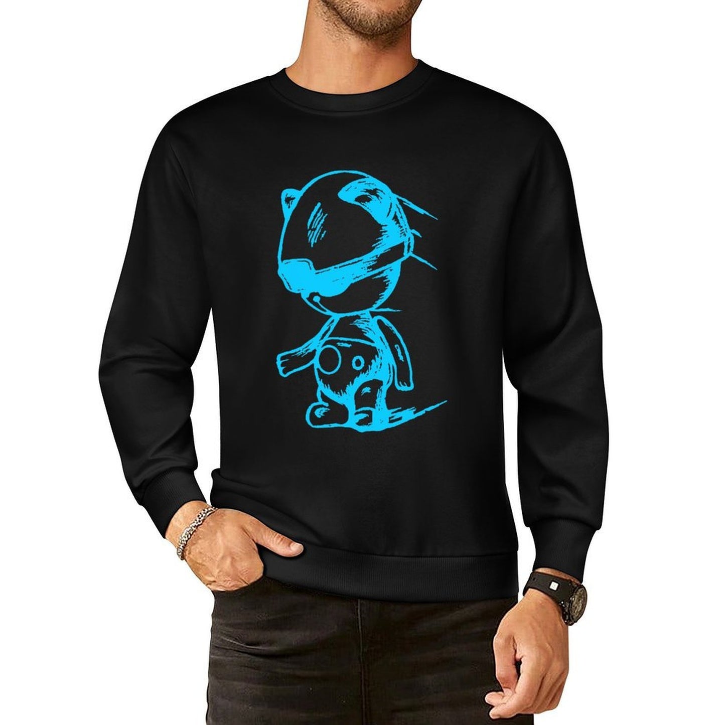 IPIB 250g Crew Neck Long Sleeve Sweatshirt Front GraphicCrew Neck Long Sleeve Sweatshirt6000053-3