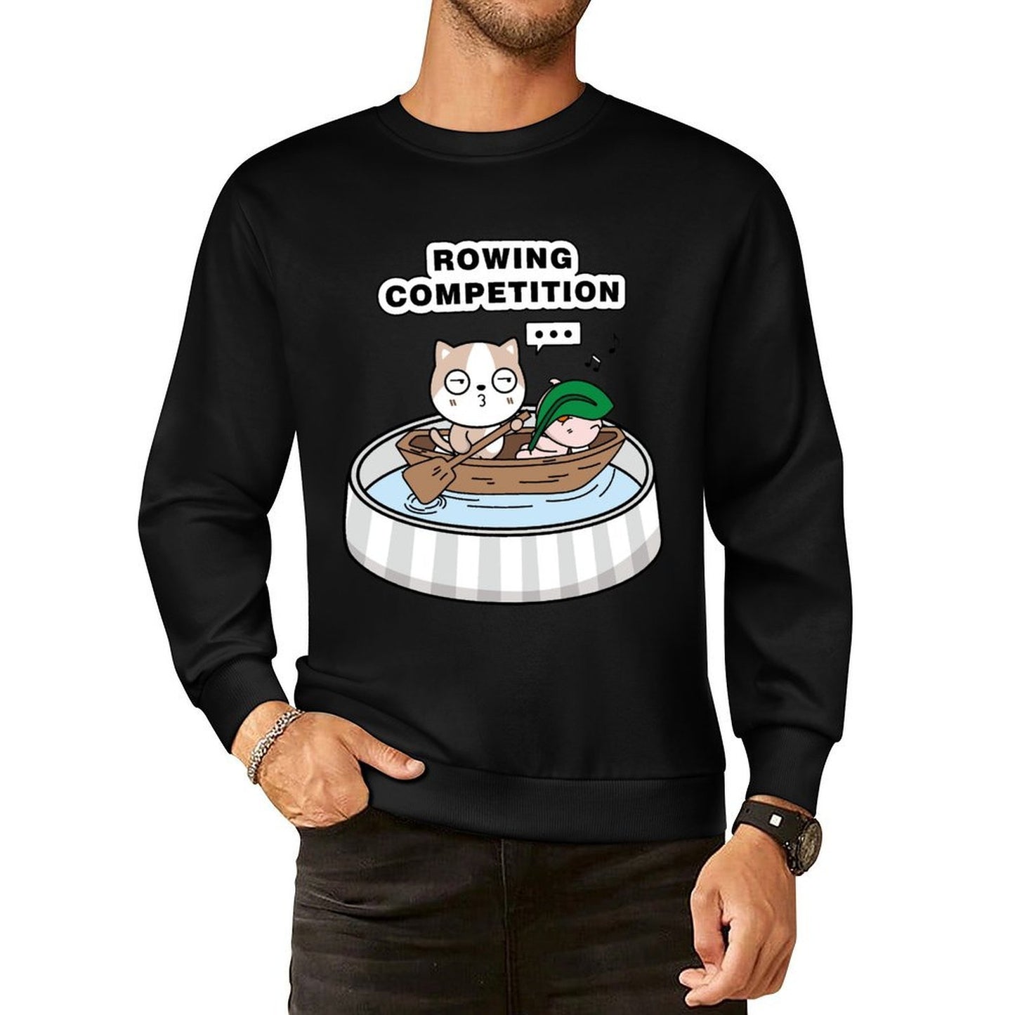IPBR 250g Crew Neck Long Sleeve Sweatshirt Front GraphicCrew Neck Long Sleeve Sweatshirt4000998