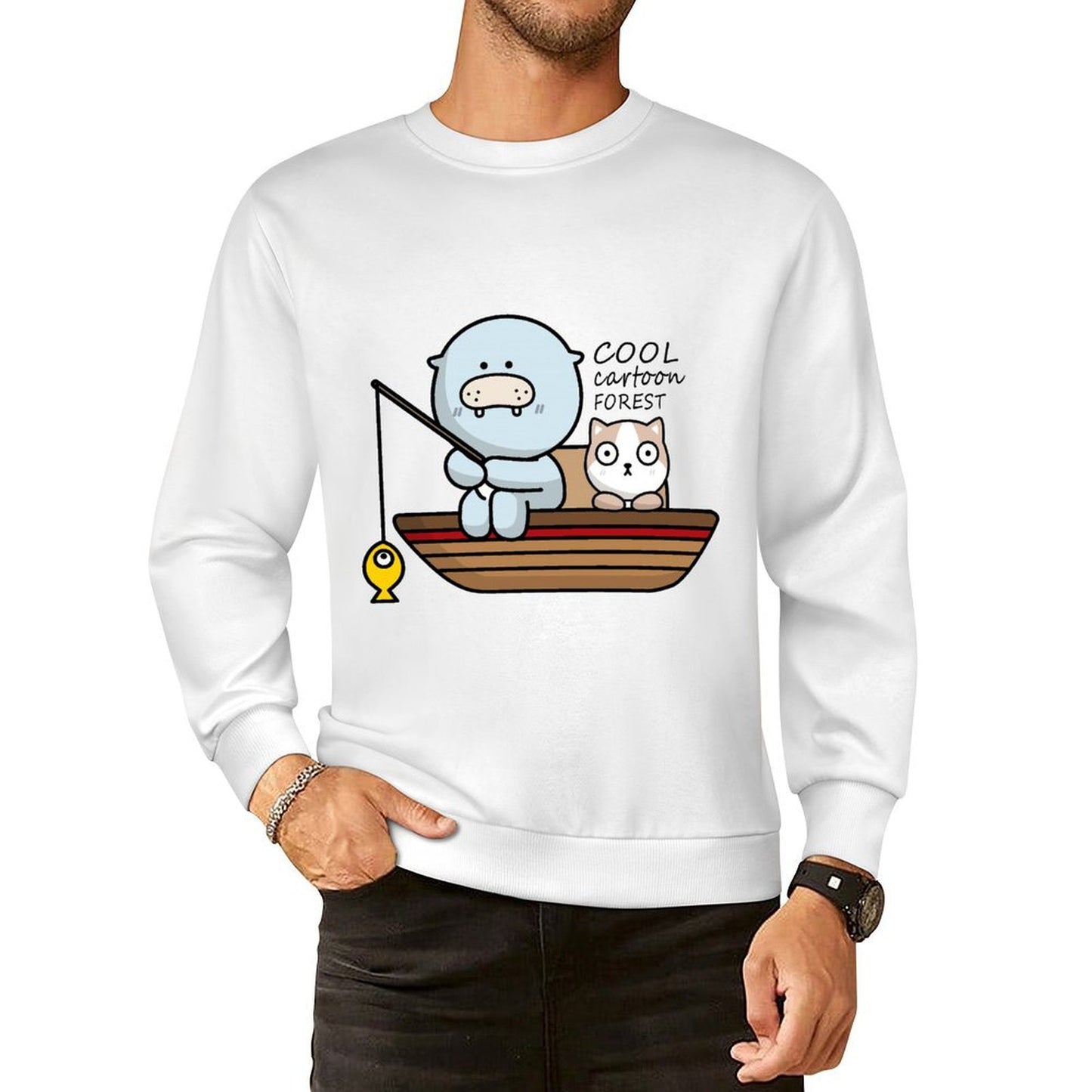 Front Patterned Long Sleeve TopCoreLine EverydayTee