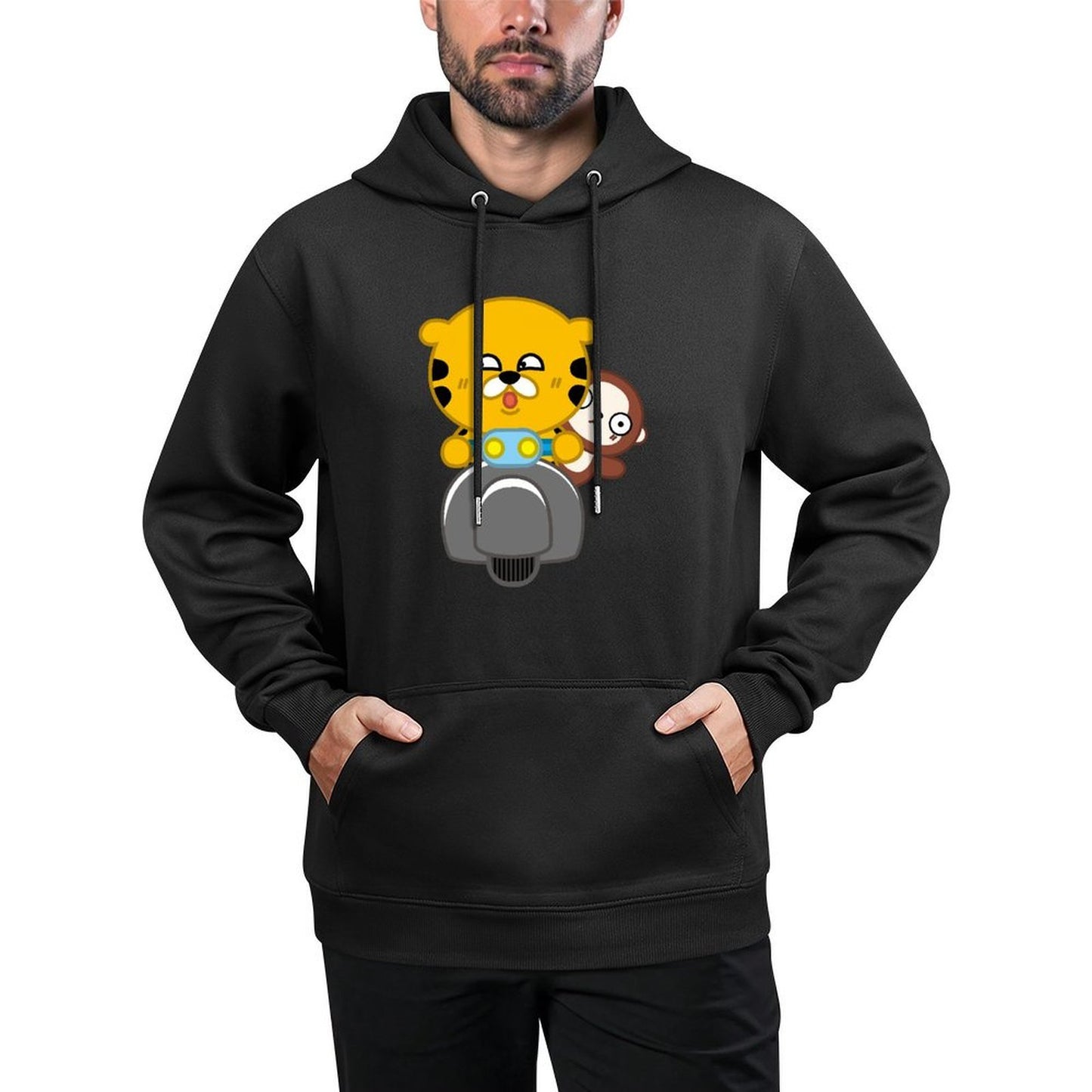 IPBR 250g Hooded Pocket Sweatshirt Front GraphicMen's Hooded  Sweatshirt4000731