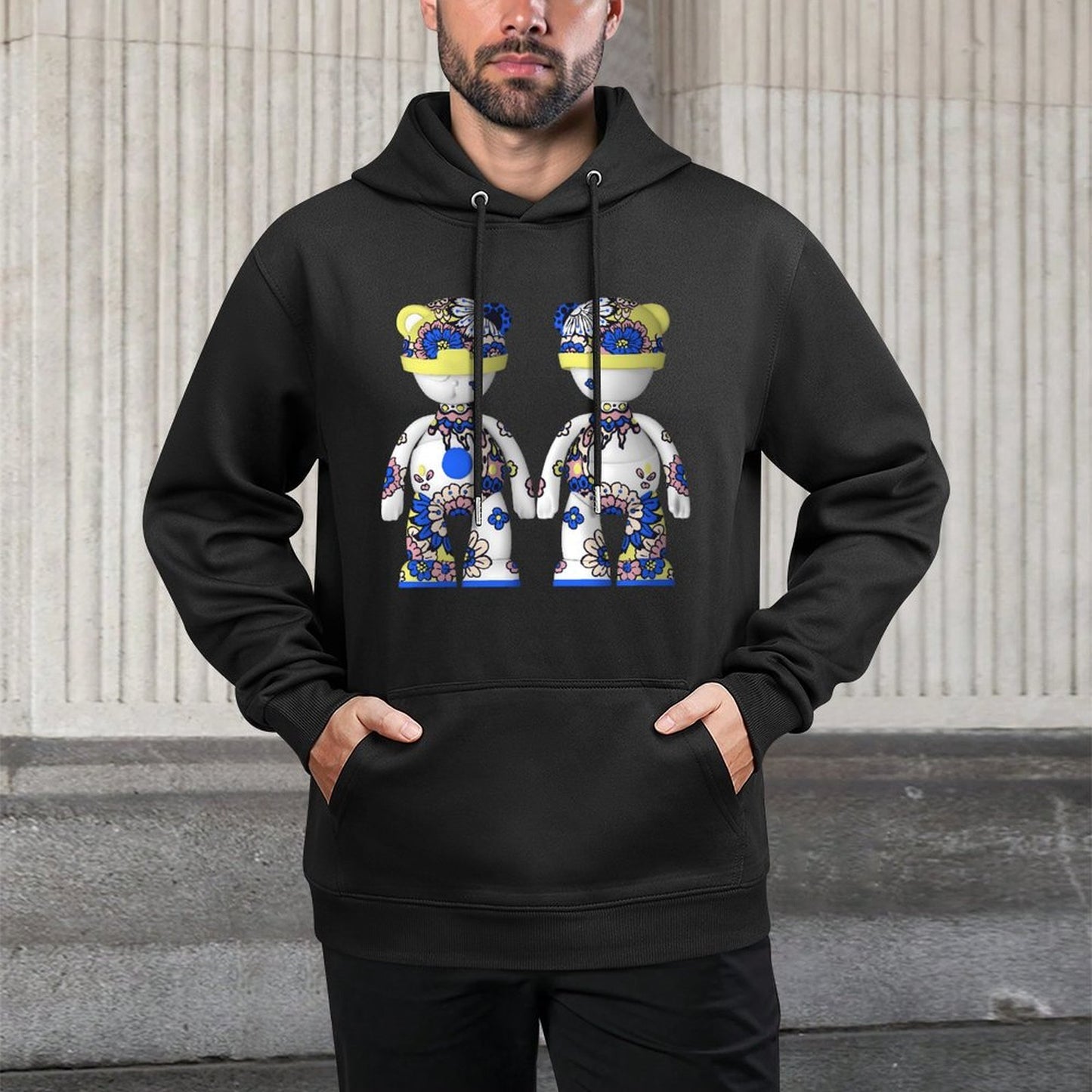 IPIB 250g Hooded Pocket Sweatshirt Front GraphicMen's Hooded  Sweatshirt6000089-4