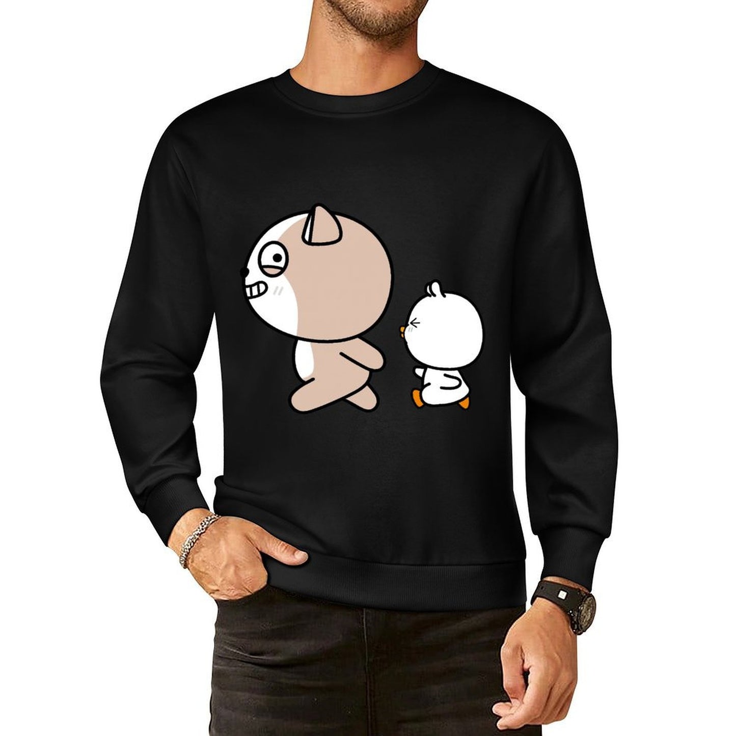 IPBR 250g Crew Neck Long Sleeve Sweatshirt Front GraphicCrew Neck Long Sleeve Sweatshirt4003877