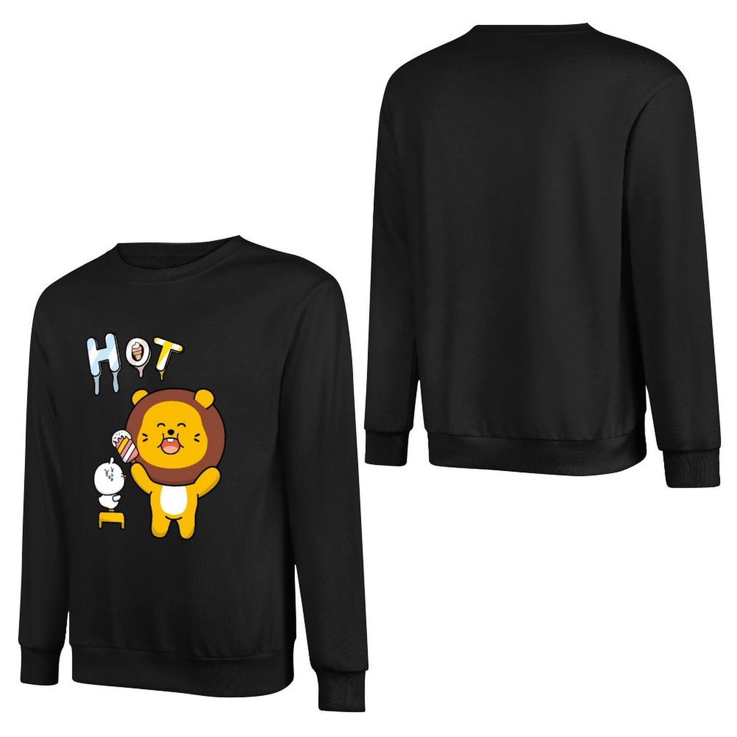 IPBR 250g Crew Neck Long Sleeve Sweatshirt Front GraphicCrew Neck Long Sleeve Sweatshirt4001501